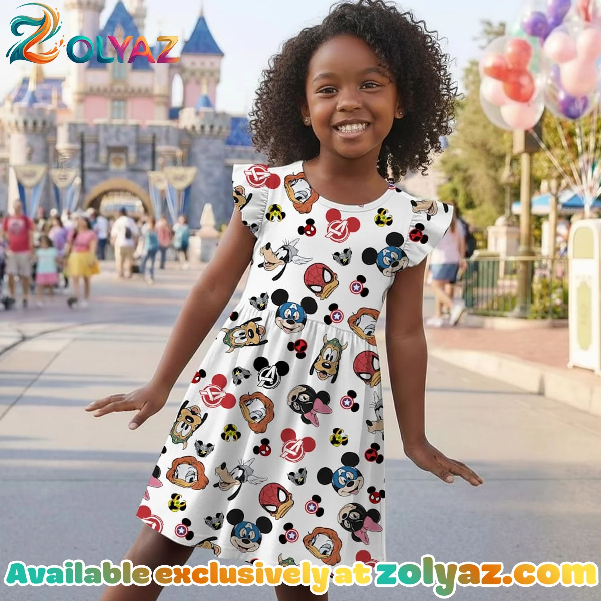 Disney Mickey Avengers Skater Dress Disney Mickey Avengers Skater Dress