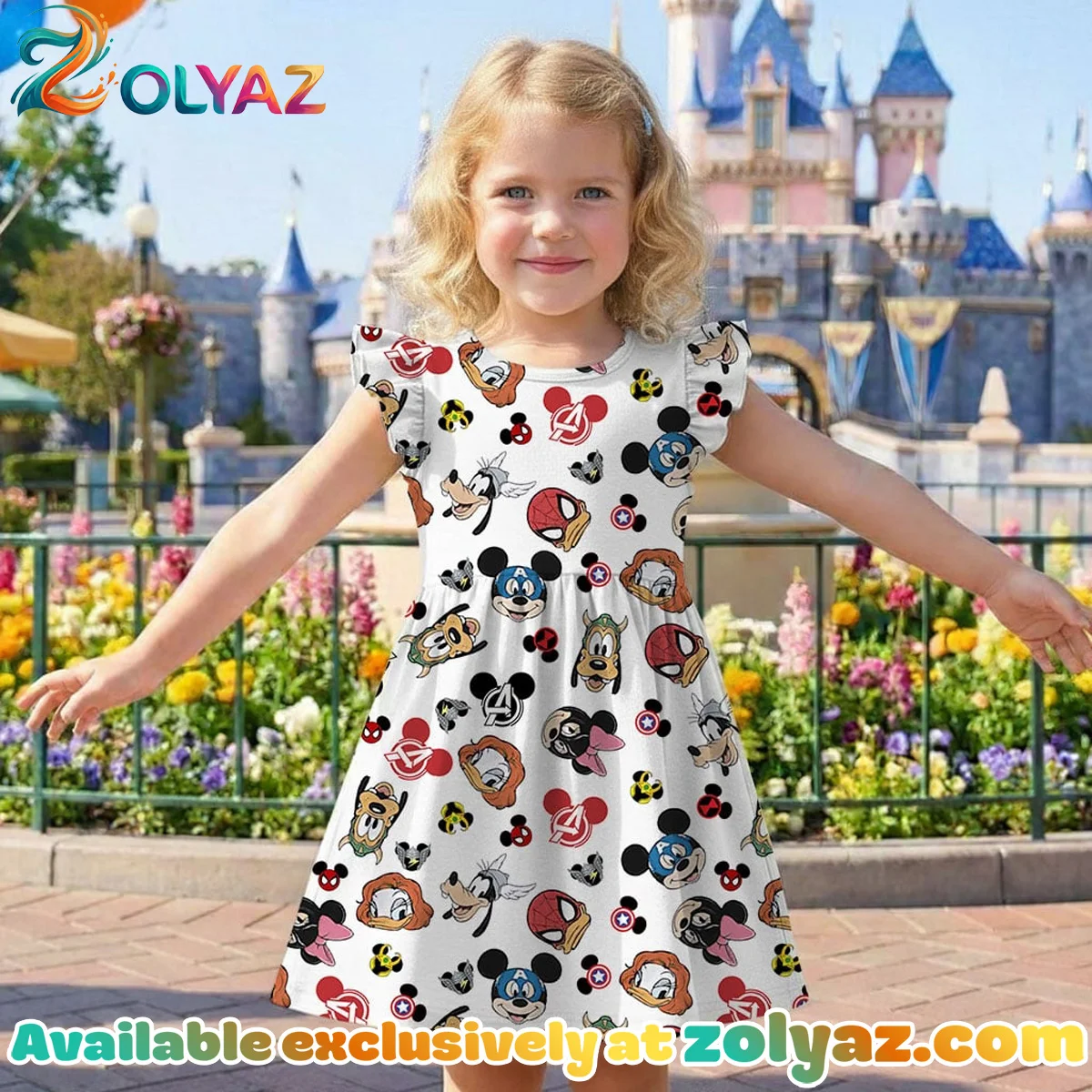 Disney Mickey Avengers Skater Dress Disney Mickey Avengers Skater Dress
