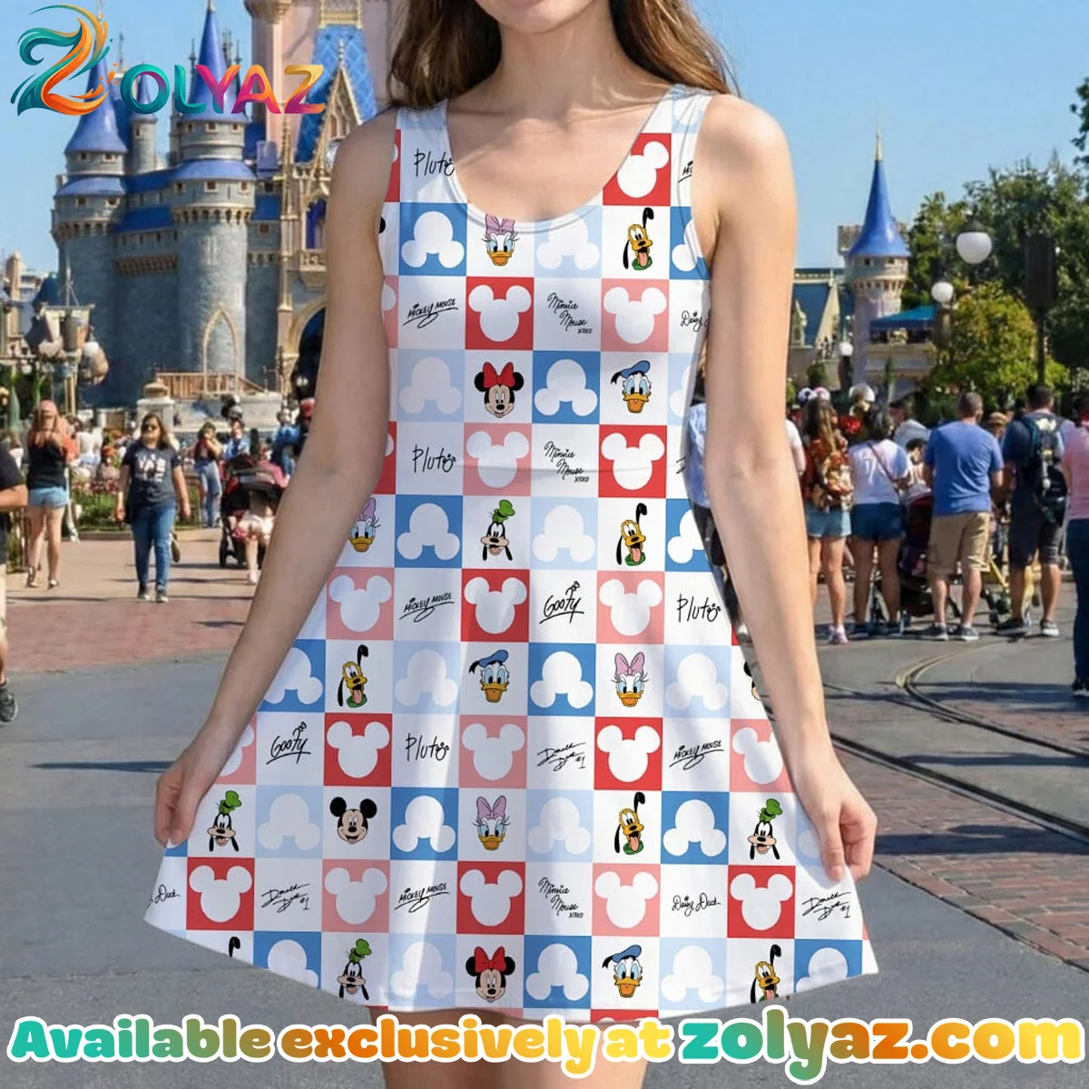 Disney Mickey Friends Skater Dress Disney Mickey Friends Skater Dress