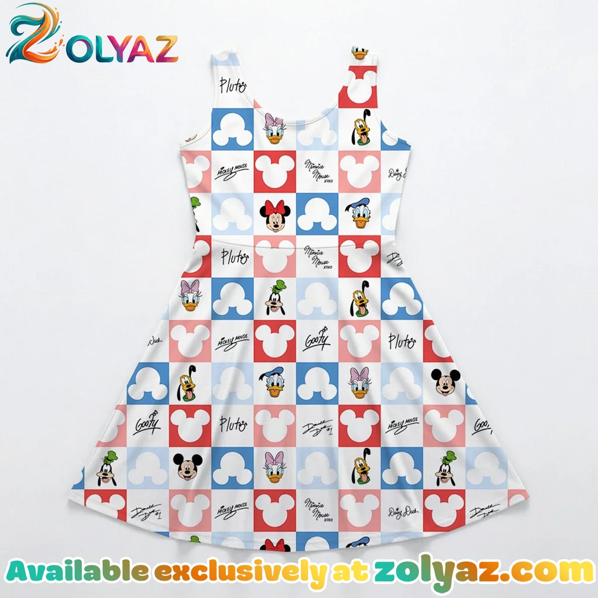 Disney Mickey Friends Skater Dress Disney Mickey Friends Skater Dress