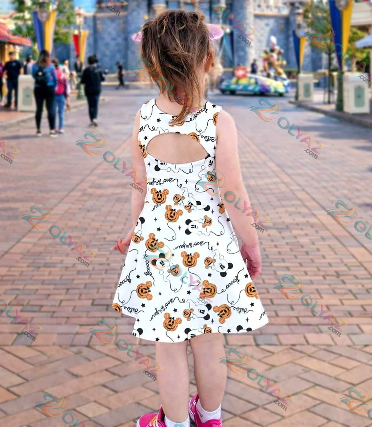 Disney Mickey Mouse Ghost Pumpkin Dress Set Disney Mickey Mouse Ghost Pumpkin Dress Set