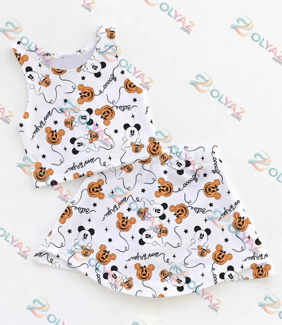 Disney Mickey Mouse Ghost Pumpkin Dress Set