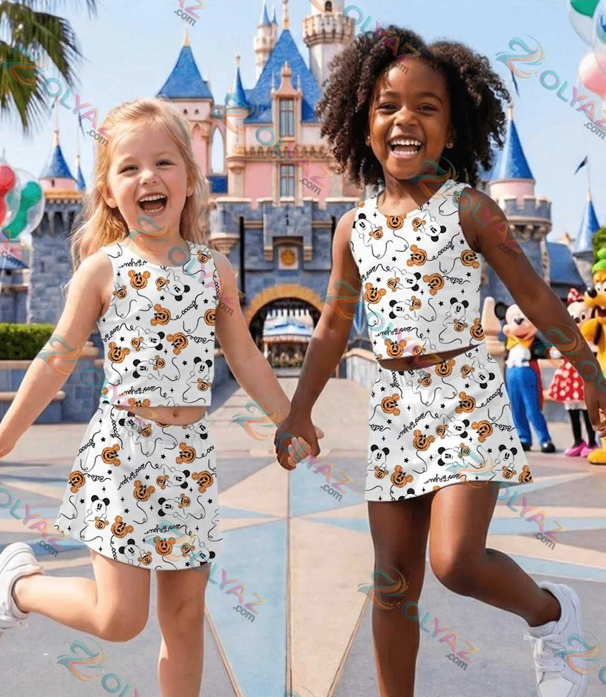 Disney Mickey Mouse Ghost Pumpkin Dress Set Disney Mickey Mouse Ghost Pumpkin Dress Set
