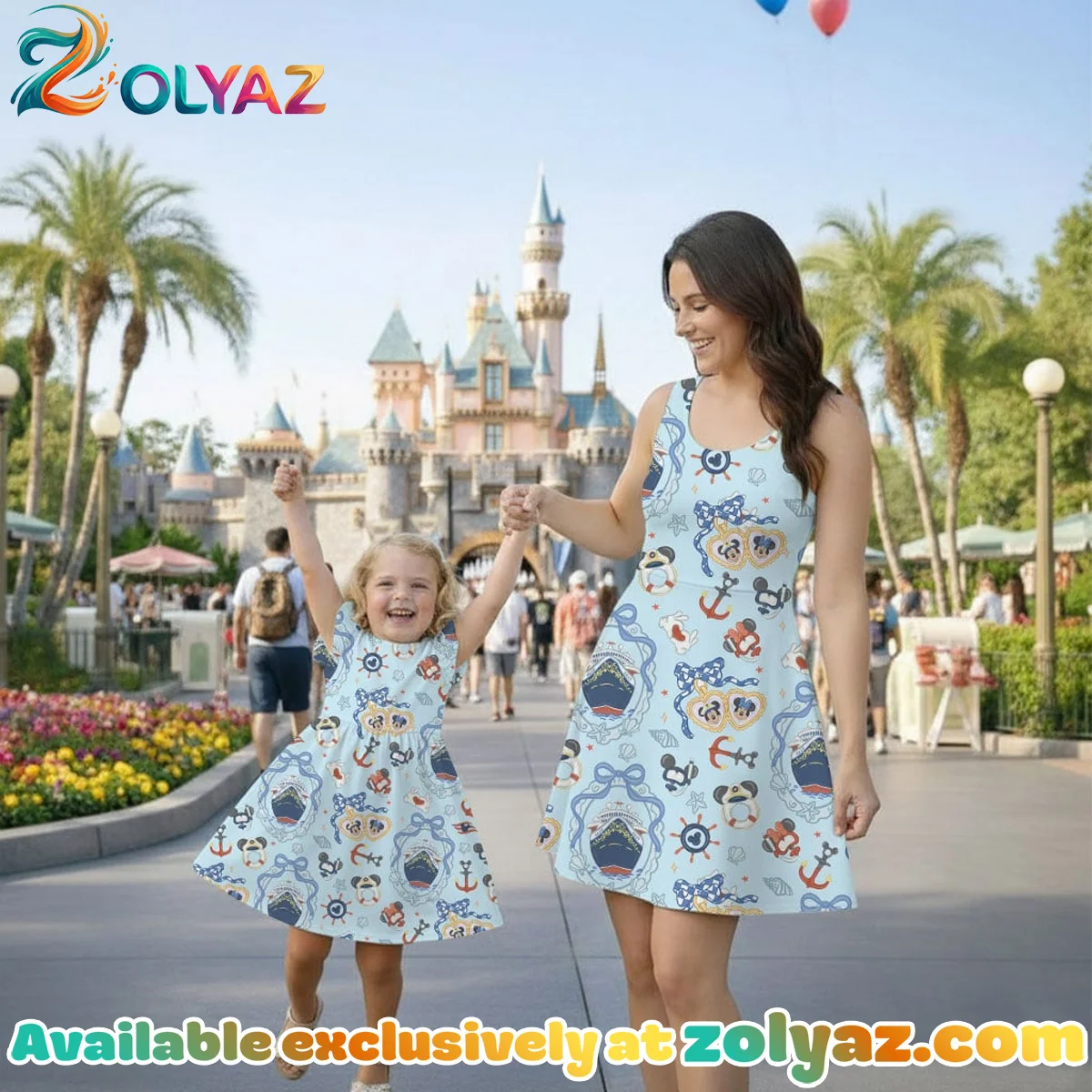 Disney Mickey Sailing Skater Dress Disney Mickey Sailing Skater Dress