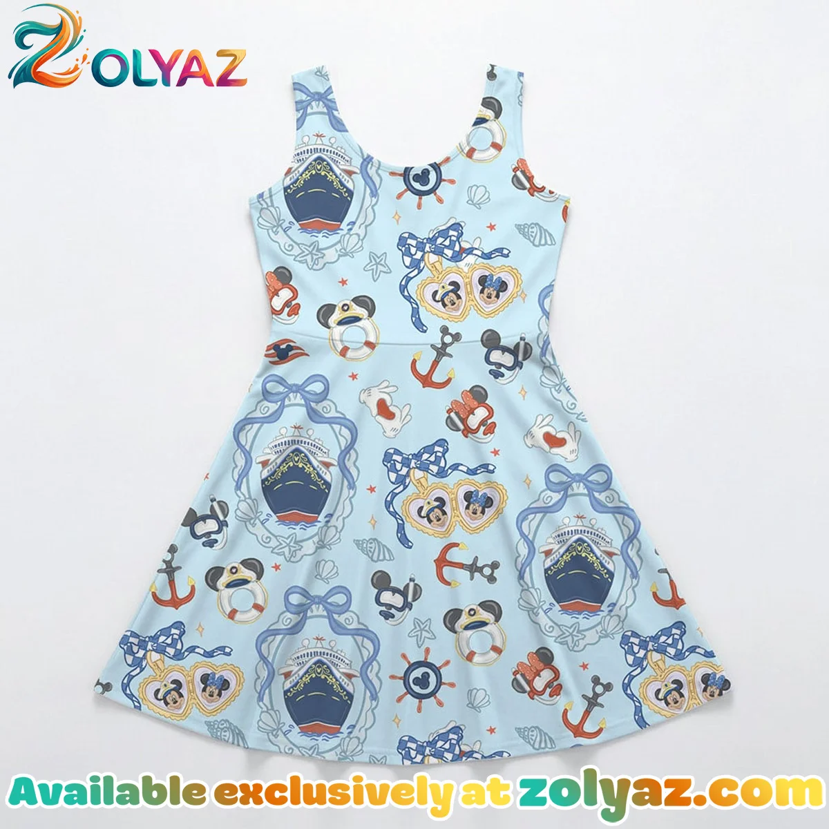 Disney Mickey Sailing Skater Dress Disney Mickey Sailing Skater Dress