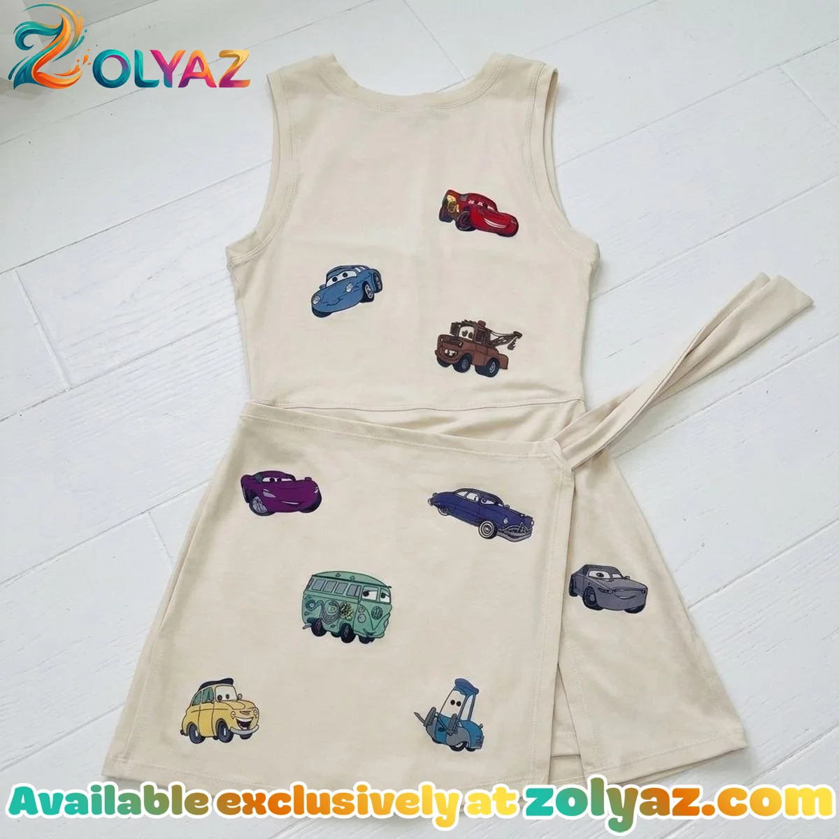 Disney Pixar Cars Athletic Dress - Tennis Dress Skirt, Disney Park Vacation Outfit, Cars Skort Dress