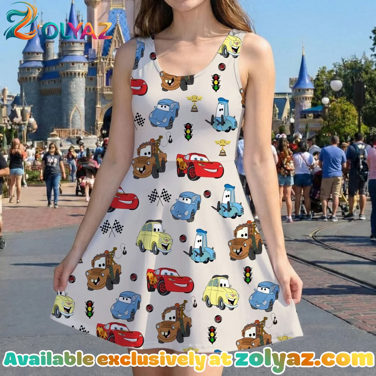 Disney Pixar Cars Skater Dress Disney Pixar Cars Skater Dress