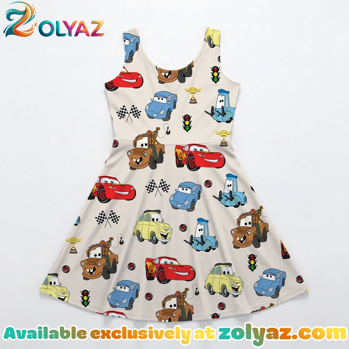 Disney Pixar Cars Skater Dress Disney Pixar Cars Skater Dress
