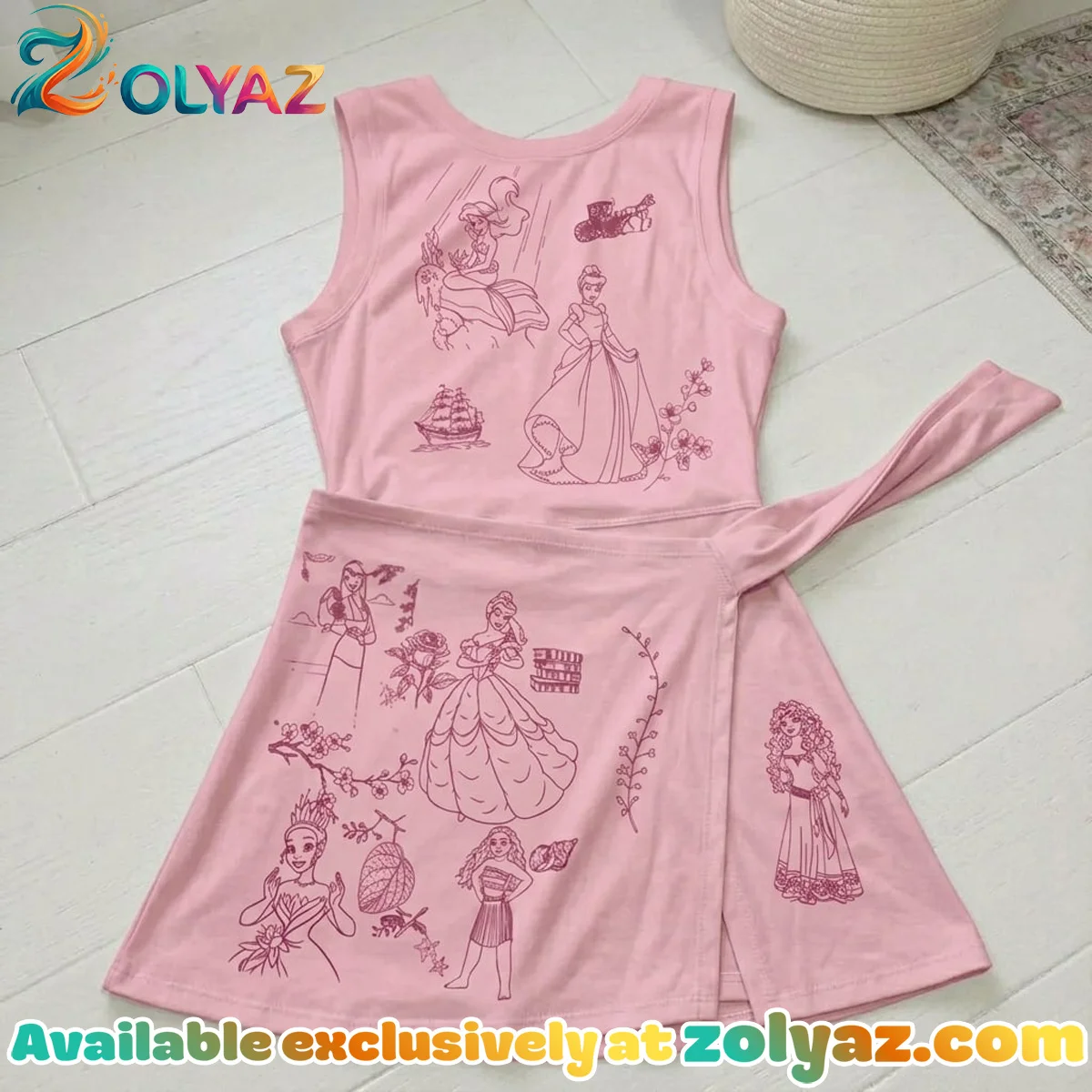 Disney Princess Athletic Dress - Tennis Dress Skirt, RunDisney Marathon Athletic Outfit Women Gift Disney Princess Athletic Dress - Tennis Dress Skirt, RunDisney Marathon Athletic Outfit Women Gift
