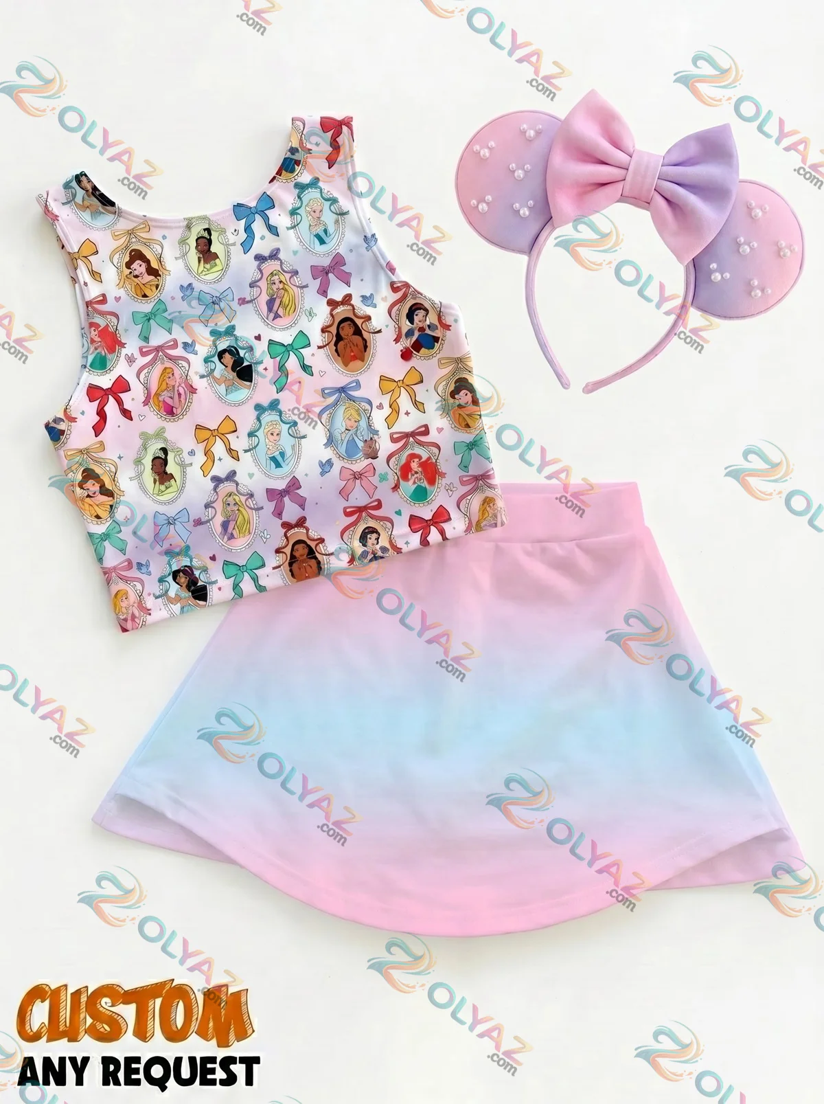 Disney Princess Dress Set (Design 5)