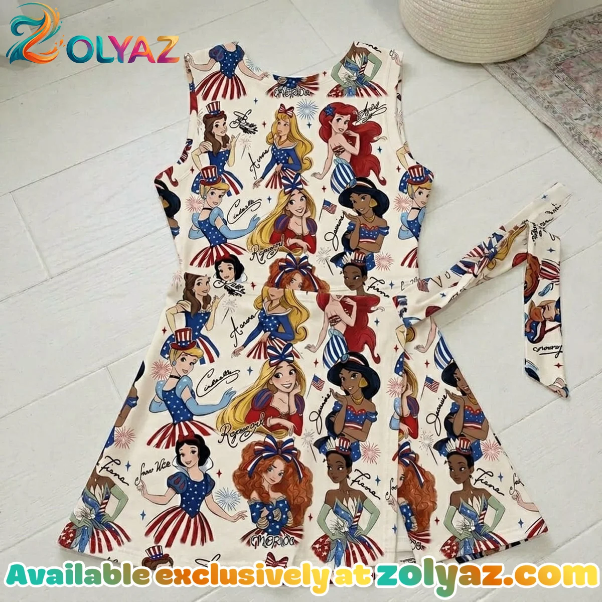 Disney Princess Patriotic 4th Of July Athletic Dress - Tennis Dress Skirt, Mama Mini Family Matching Dress Disney Princess Patriotic 4th Of July Athletic Dress - Tennis Dress Skirt, Mama Mini Family Matching Dress