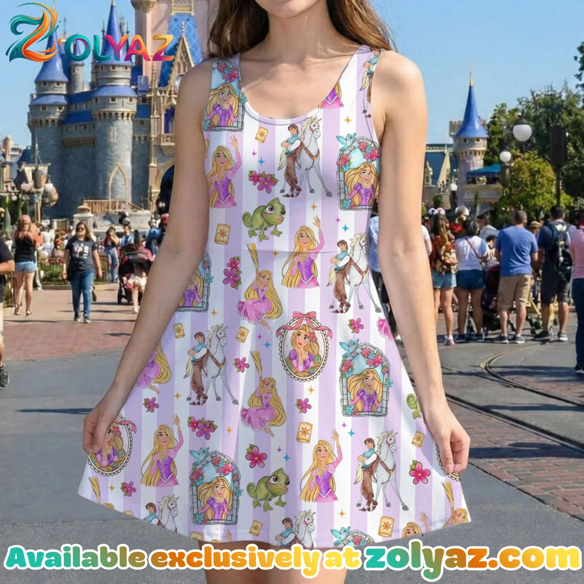 Disney Tangled Skater Dress Disney Tangled Skater Dress
