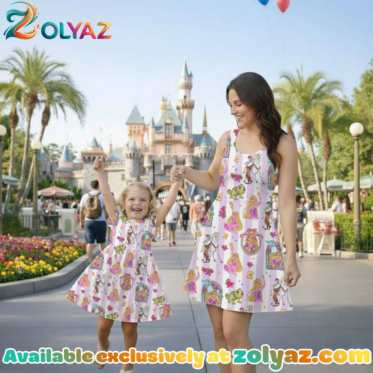 Disney Tangled Skater Dress Disney Tangled Skater Dress