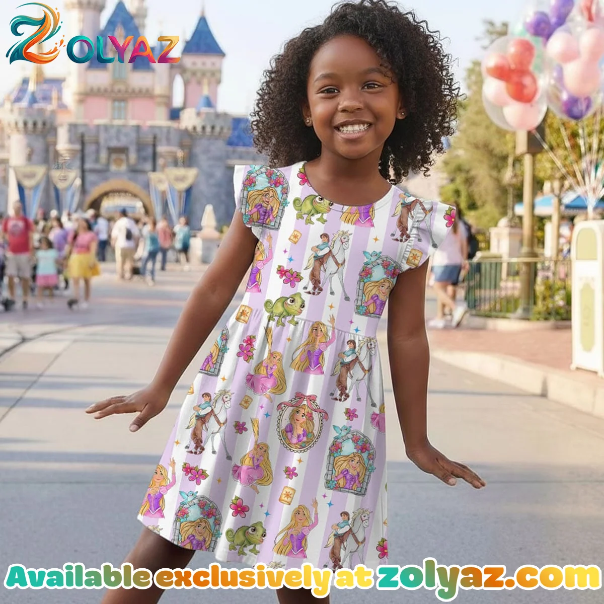 Disney Tangled Skater Dress Disney Tangled Skater Dress