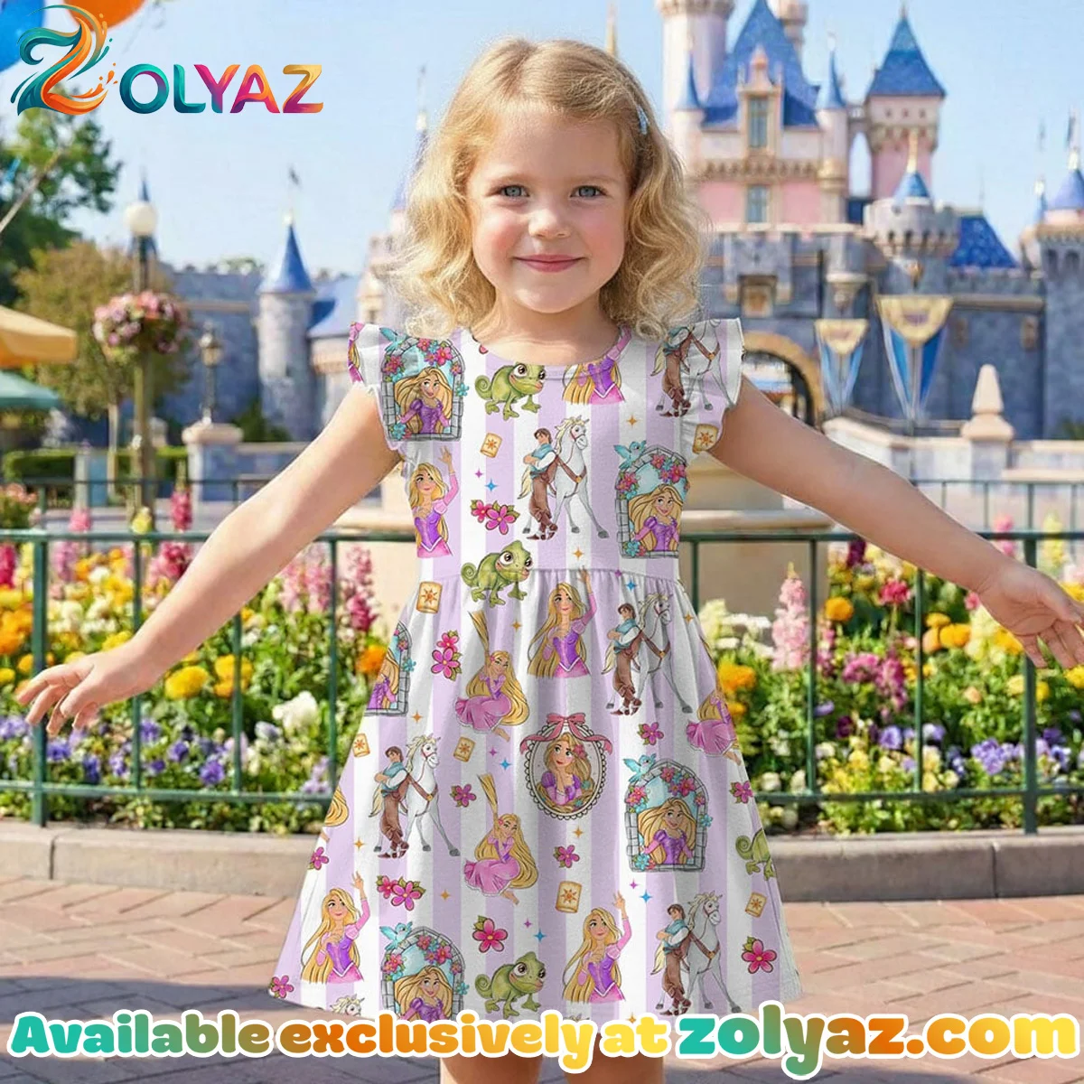 Disney Tangled Skater Dress Disney Tangled Skater Dress