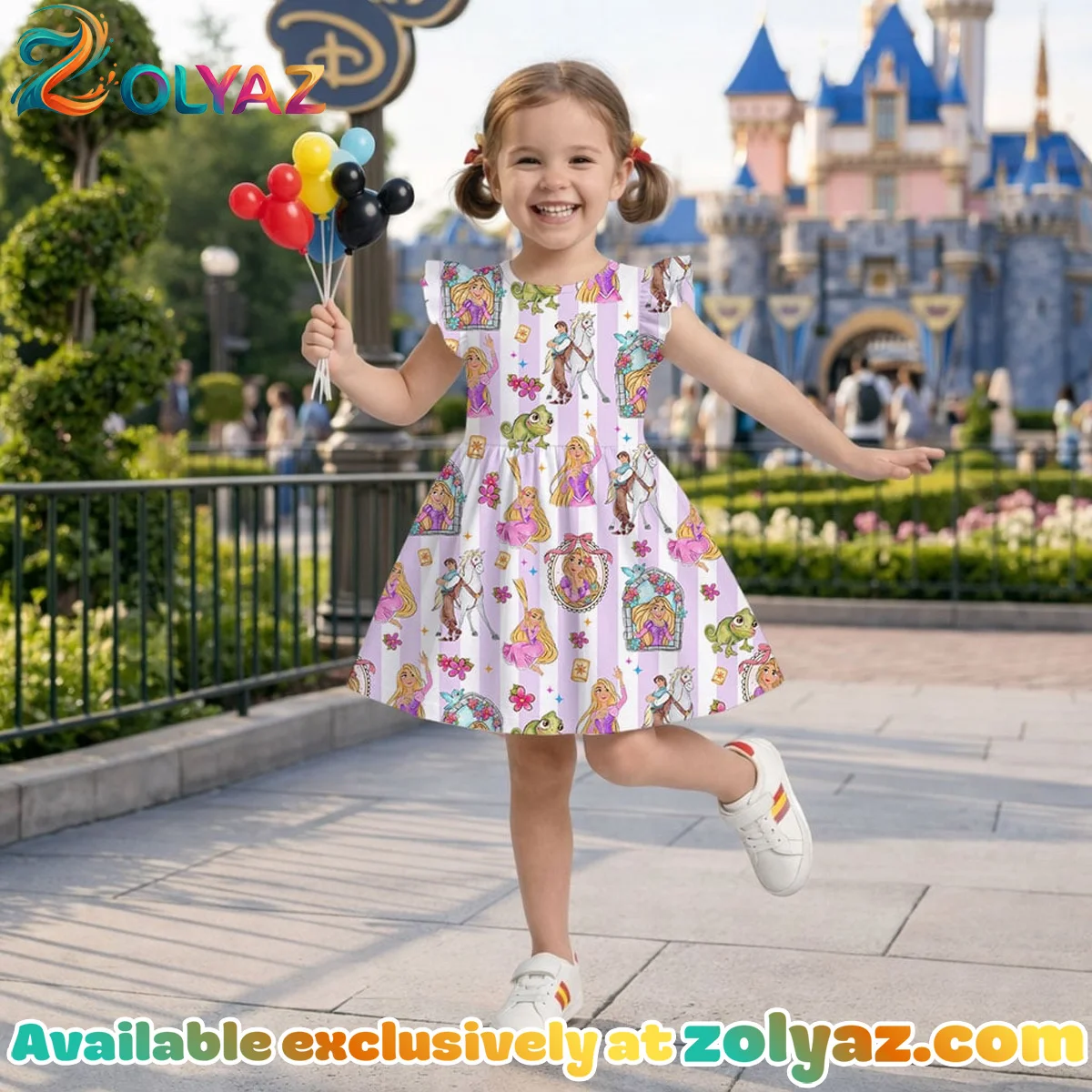 Disney Tangled Skater Dress Disney Tangled Skater Dress