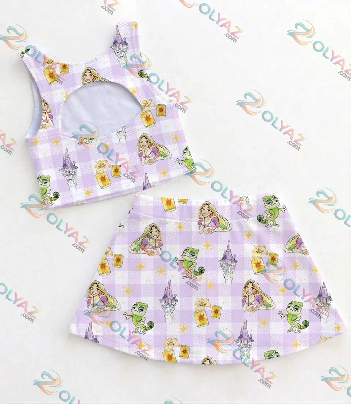 Disney Tangled Rapunzel Pascal Dress Set Disney Tangled Rapunzel Pascal Dress Set