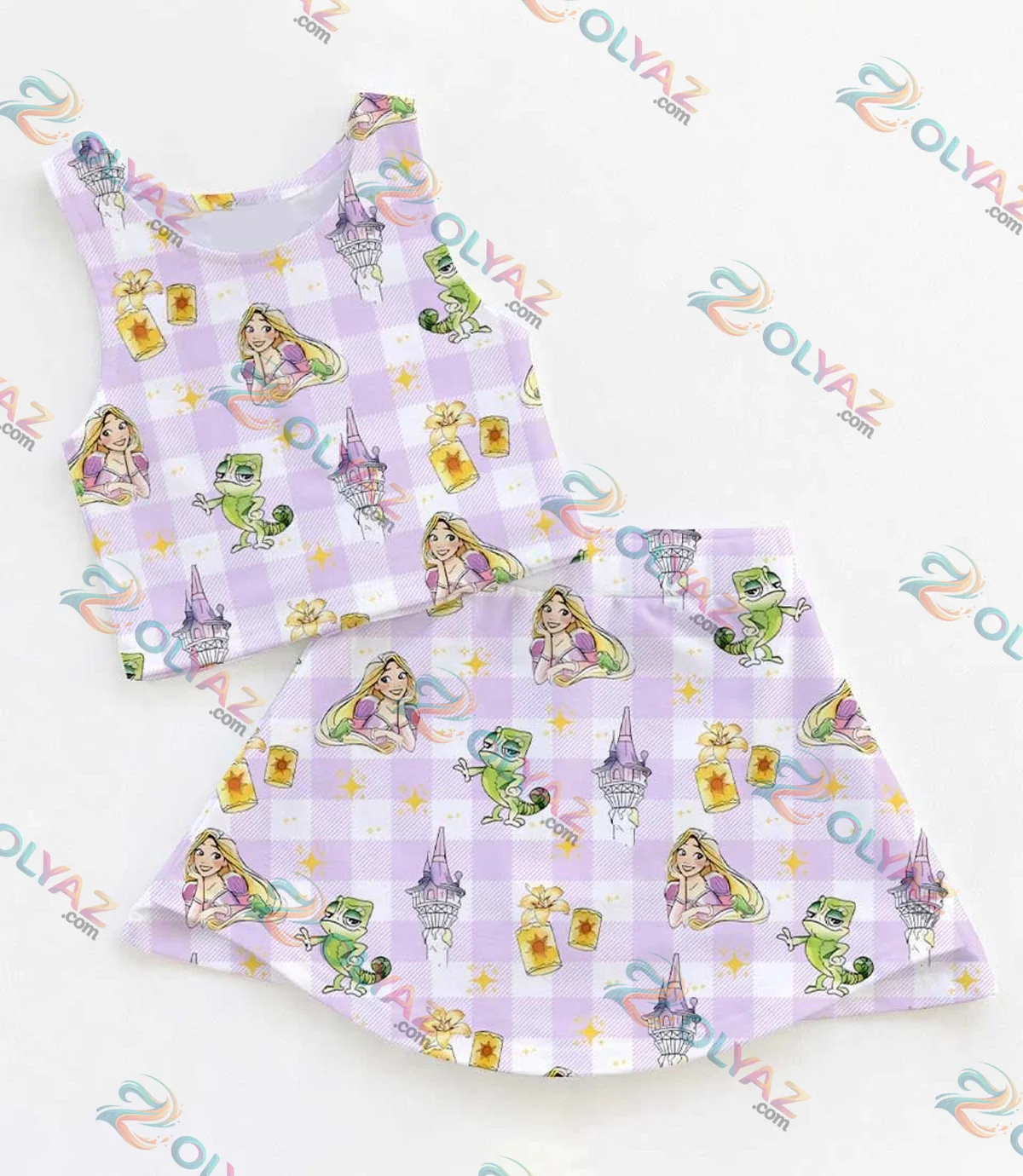 Disney Tangled Rapunzel Pascal Dress Set