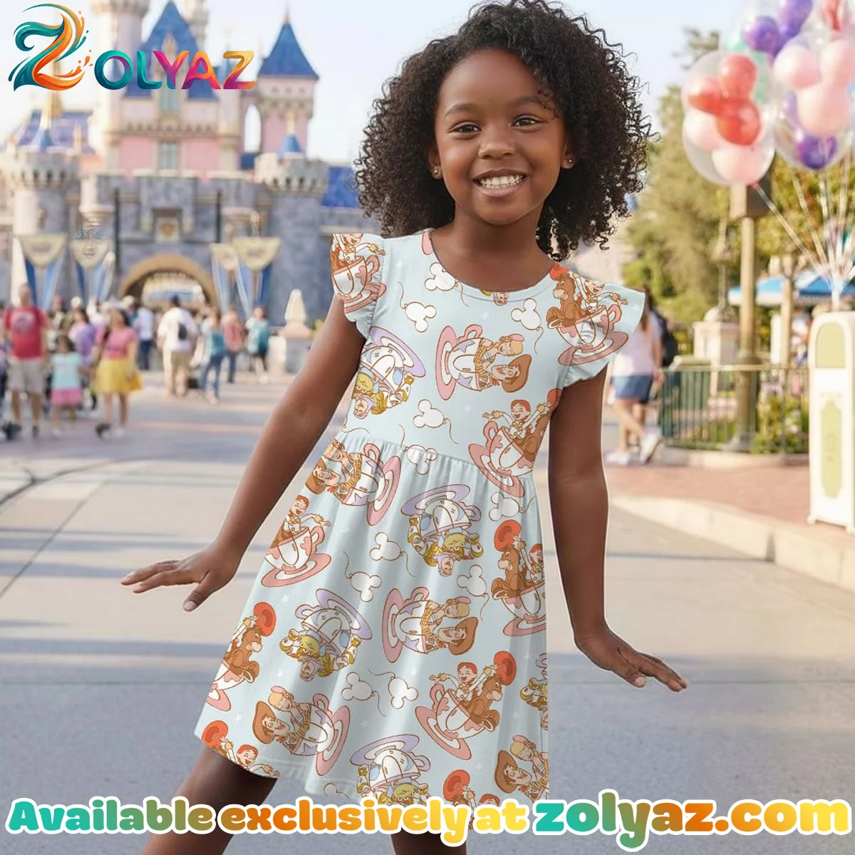 Disney Toy Story Woody Jessie Buzz Skater Dress Disney Toy Story Woody Jessie Buzz Skater Dress