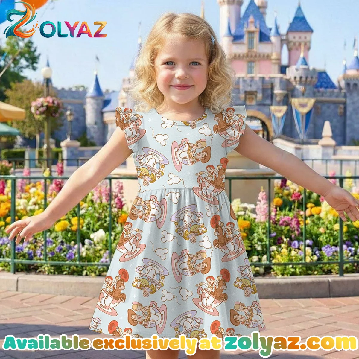 Disney Toy Story Woody Jessie Buzz Skater Dress Disney Toy Story Woody Jessie Buzz Skater Dress