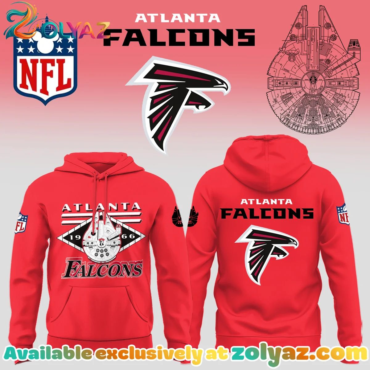 Disney x Atlanta Falcons T-Shirt & Hoodie [Batch 2]