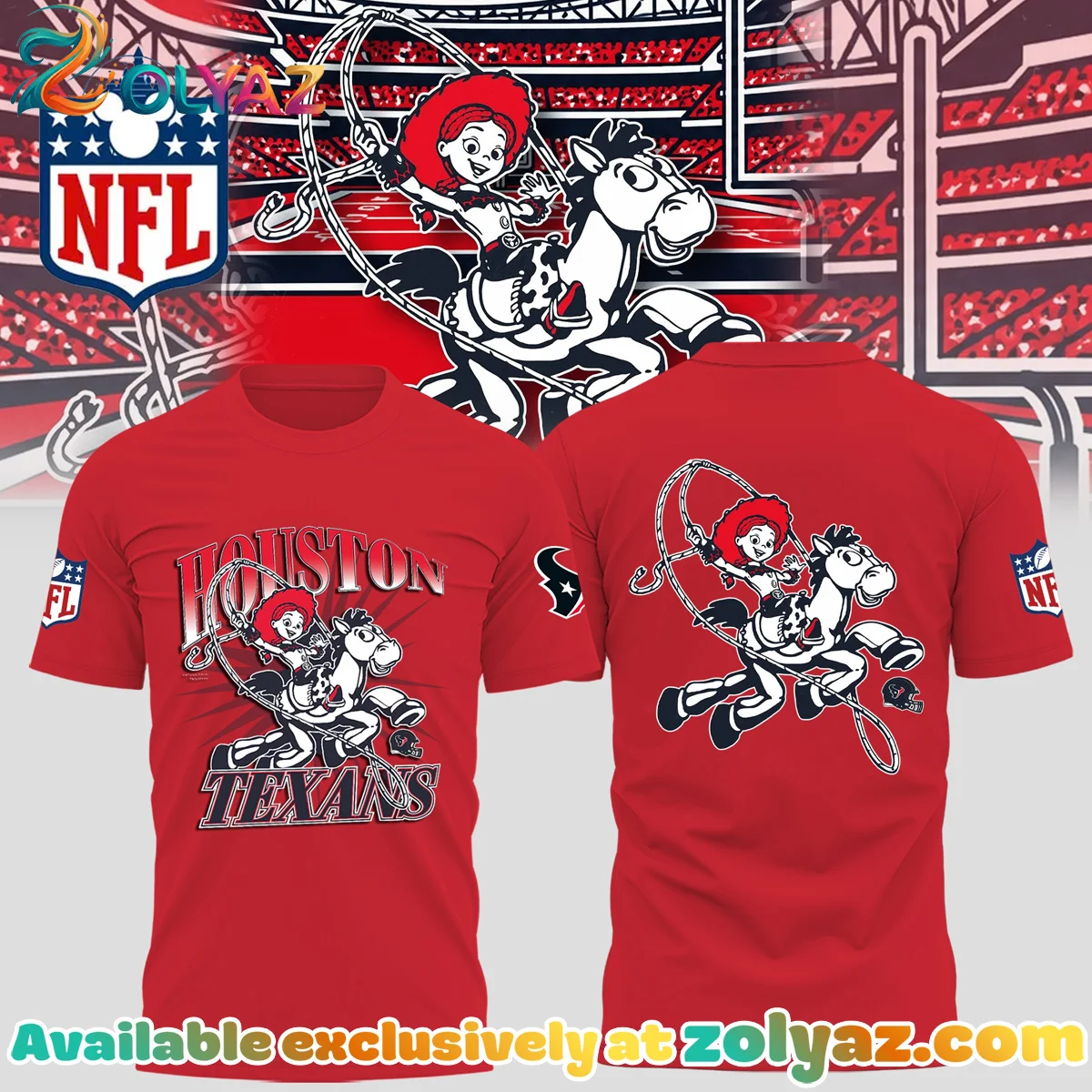 Disney x Houston Texans T-Shirt & Hoodie - Variant 2