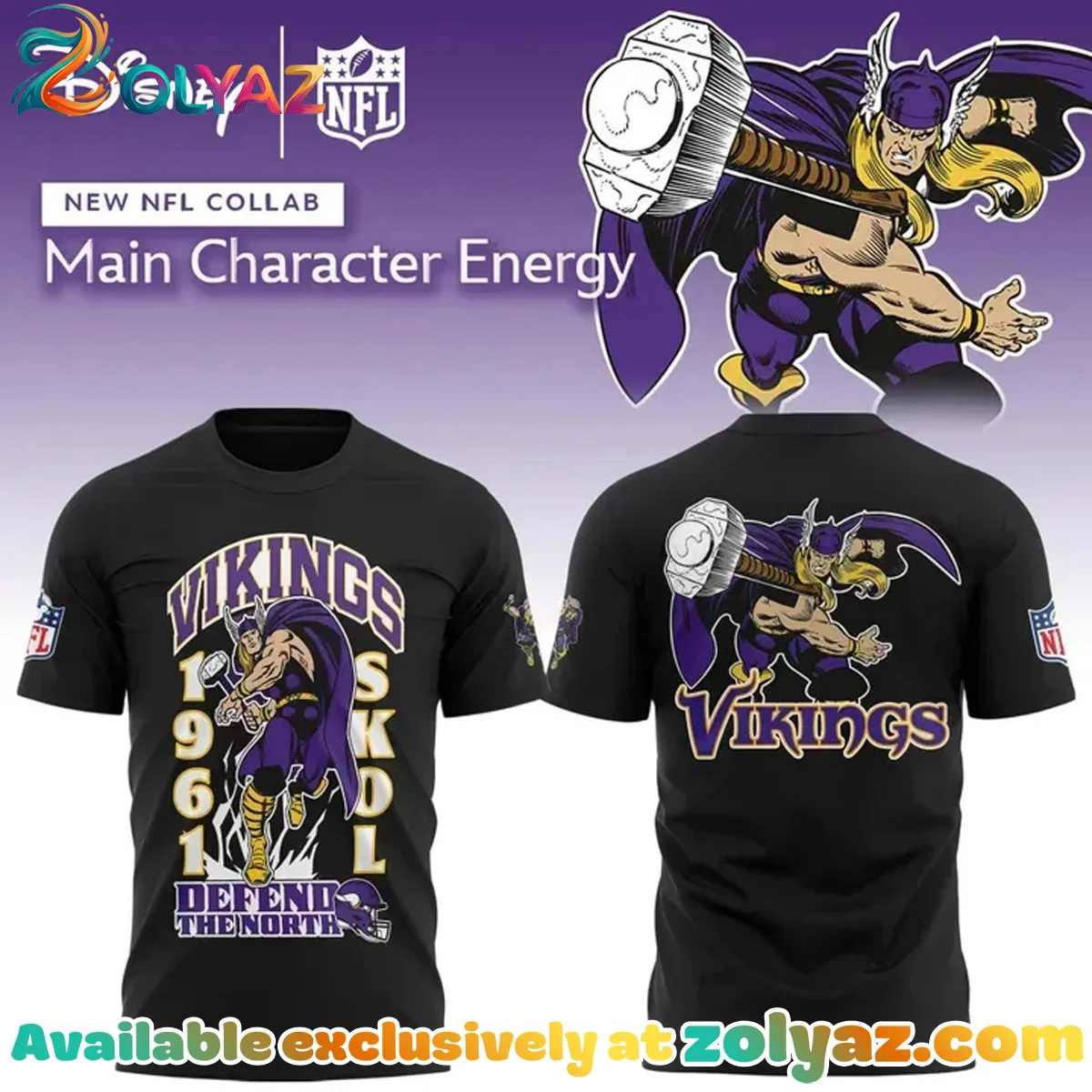 Disney x Minnesota Vikings T-Shirt & Hoodie [Batch 2]