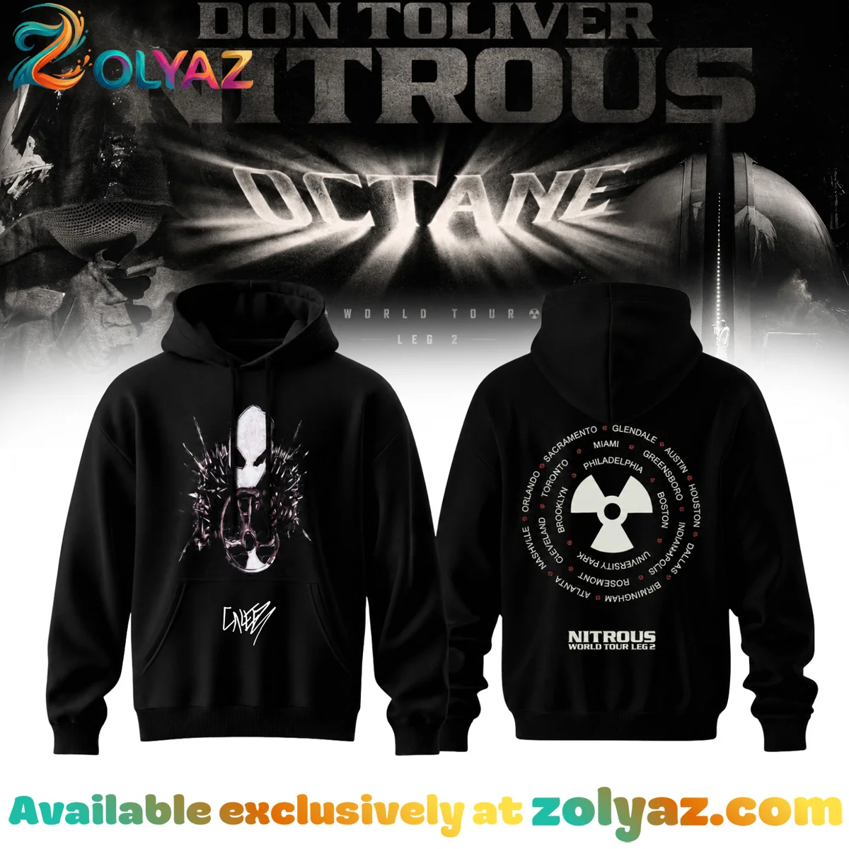 Don Toliver Nitrous Octane World Tour Signature Shirt & Hoodie (Style 6)