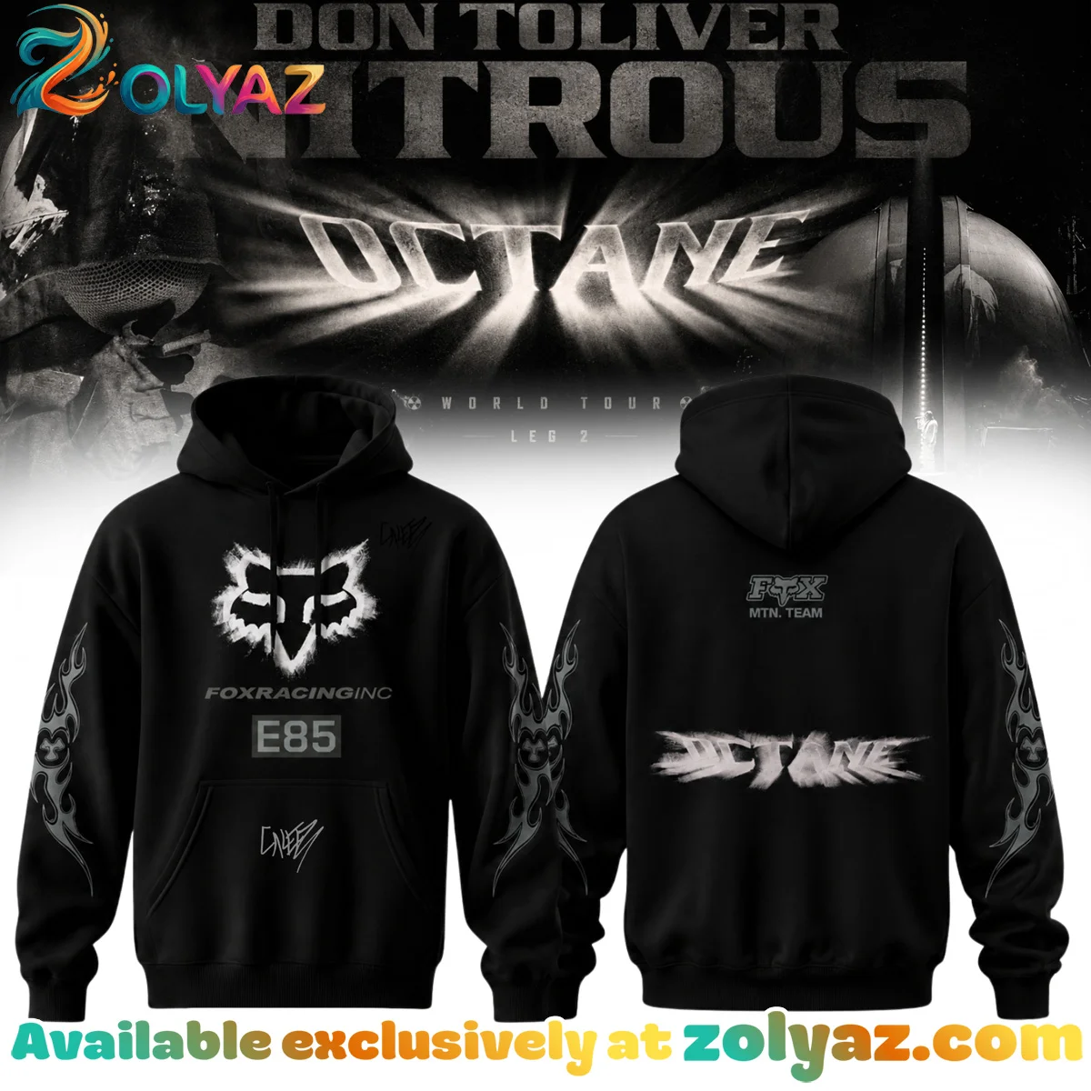 Don Toliver Nitrous Octane World Tour Signature Shirt & Hoodie (Style 1)