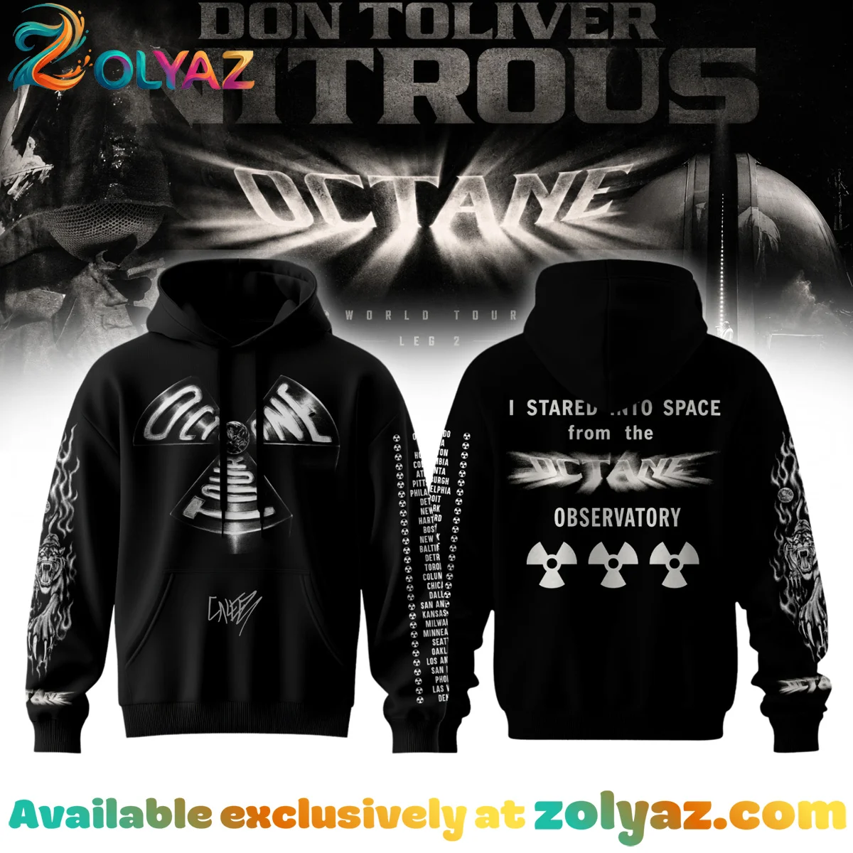 Don Toliver Nitrous Octane World Tour Signature T-Shirt & Hoodie (Design 8)