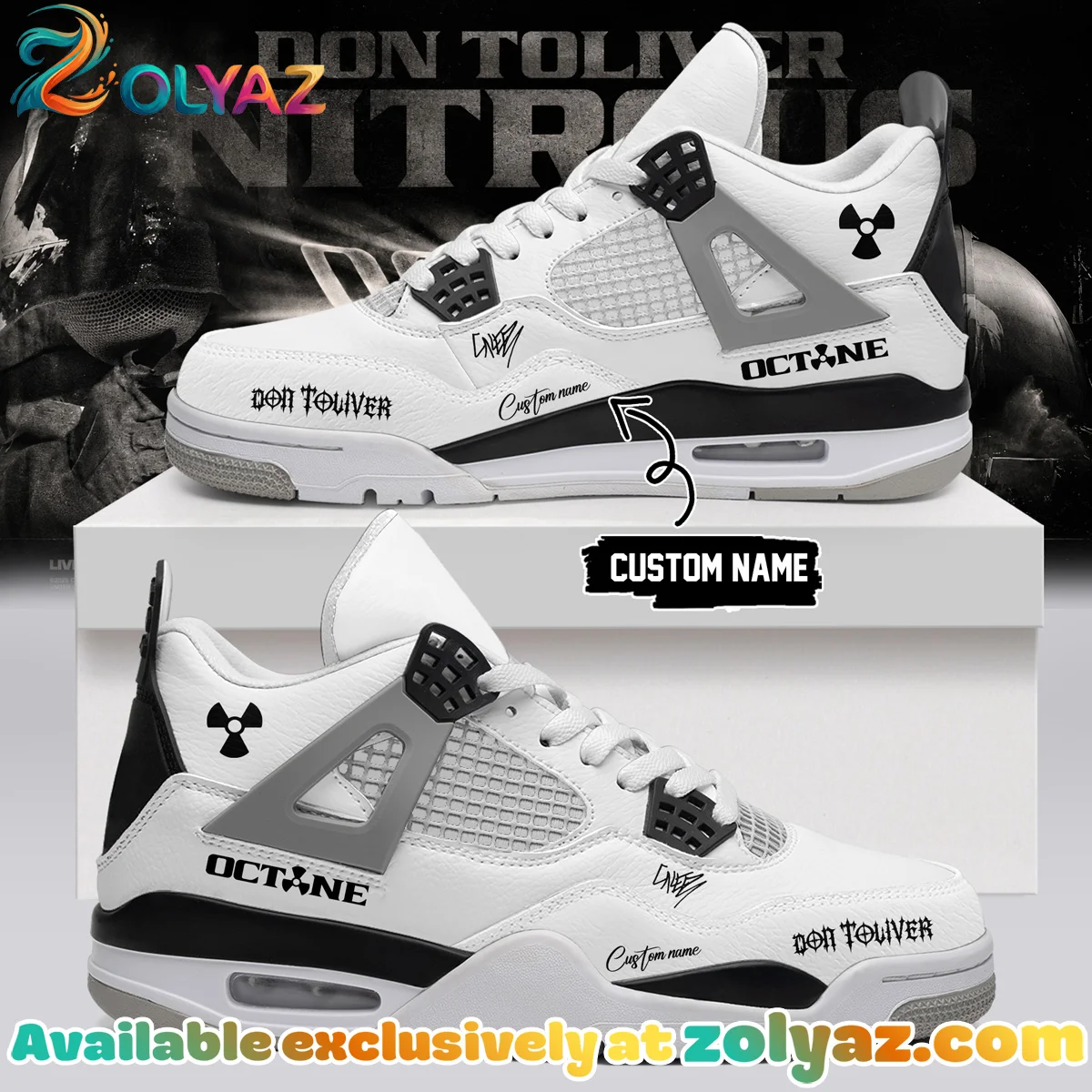 Don Toliver Nitrous Octane World Tour Signature Custom Air Force 1 & Jordan 1 Shoes (Design 5)