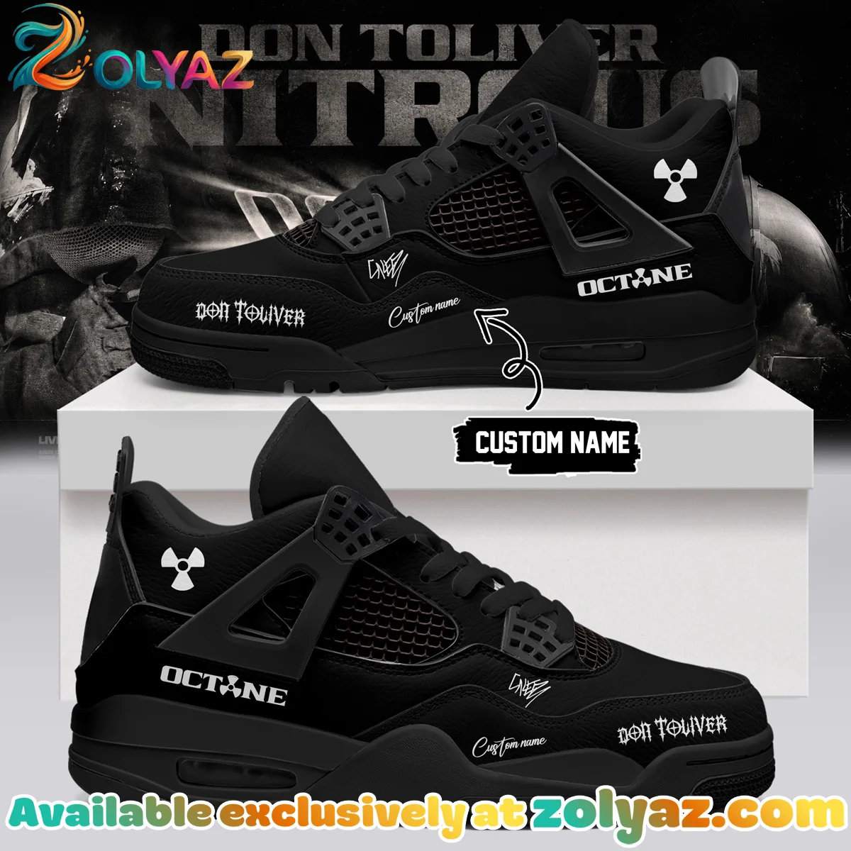 Don Toliver Nitrous Octane World Tour Signature Custom Air Force 1 & Jordan 1 Shoes (Design 6)