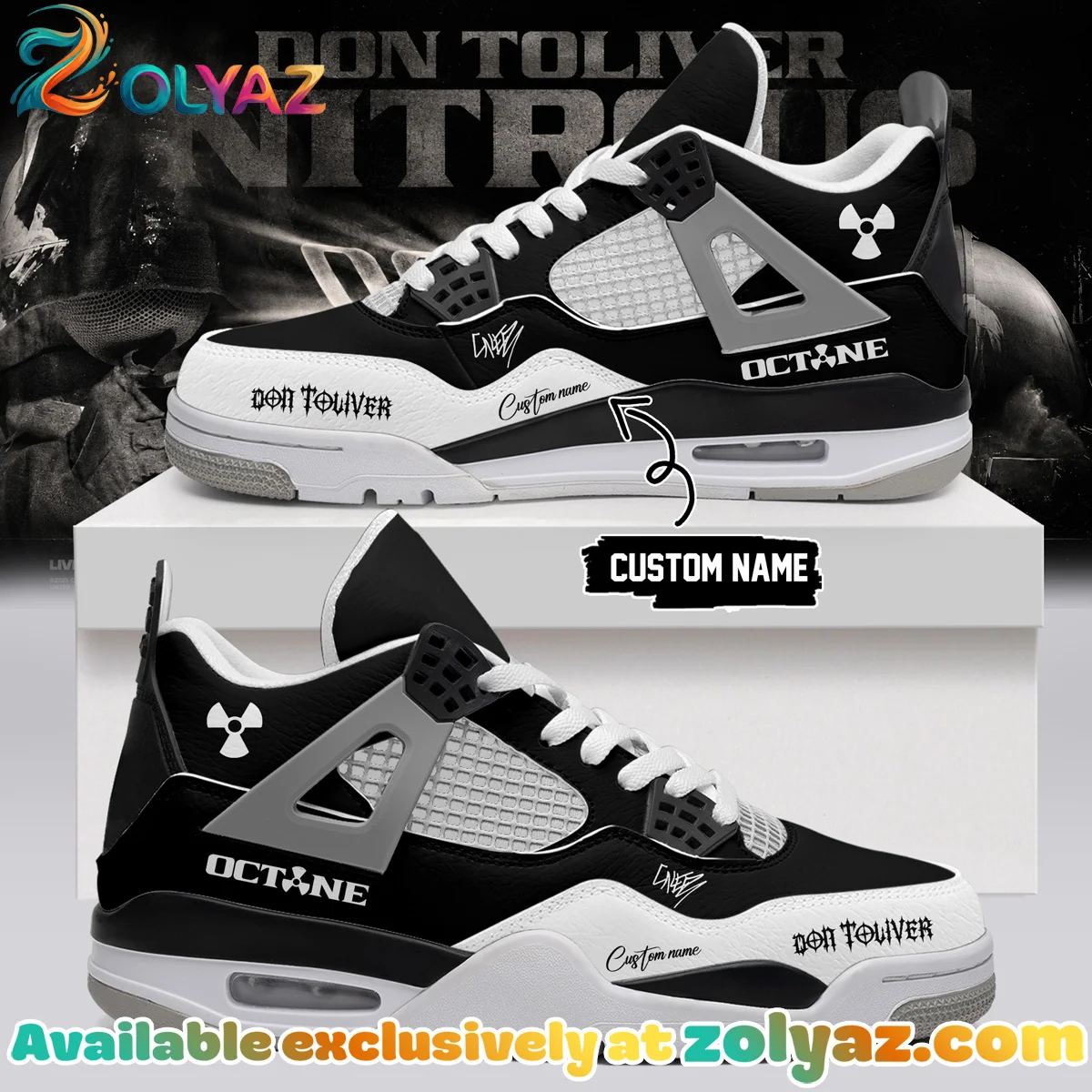 Don Toliver Nitrous Octane World Tour Signature Custom Air Force 1 & Jordan 1 Shoes - Part 7