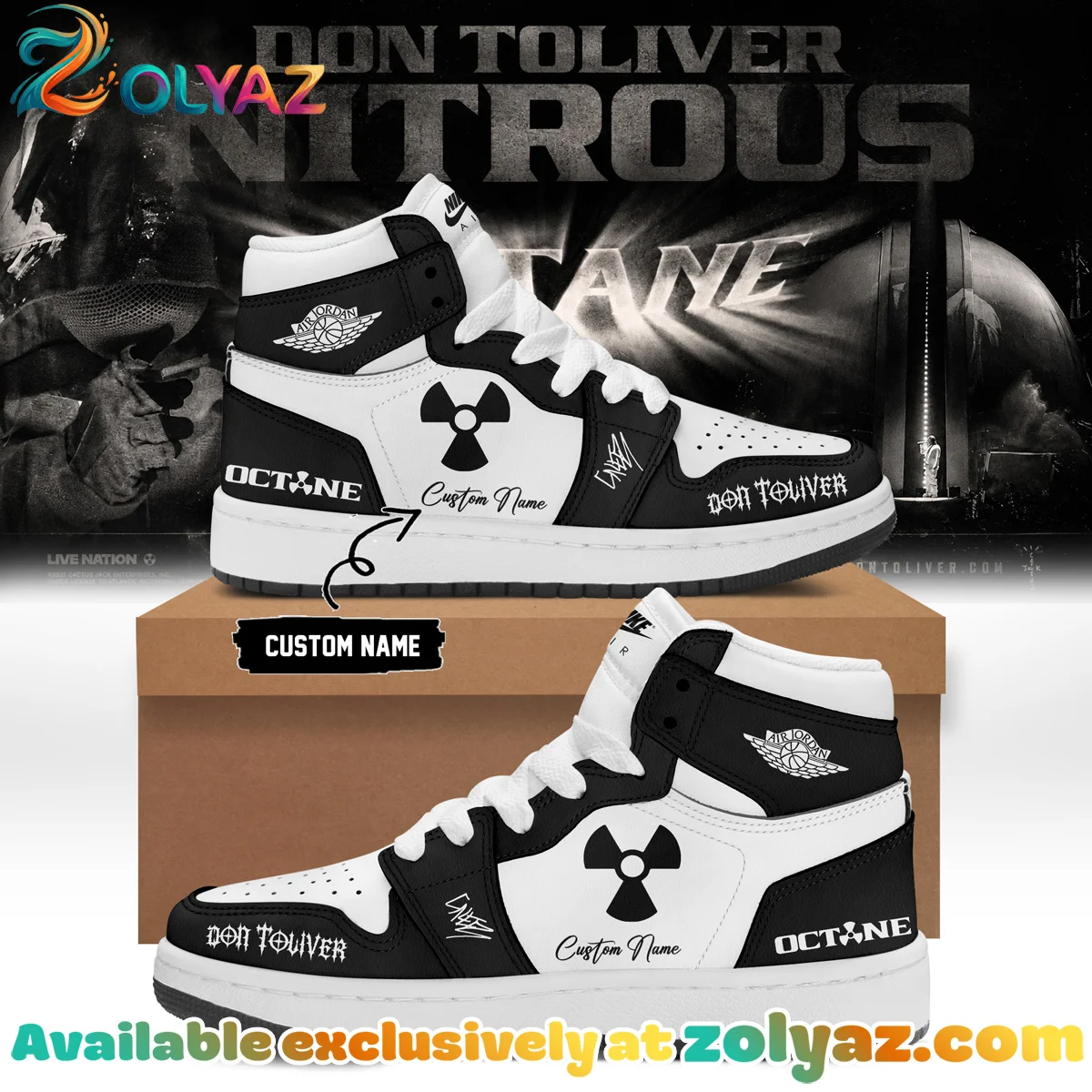Don Toliver Nitrous Octane World Tour Signature Custom Air Force 1 & Jordan 1 Shoes - Part 2