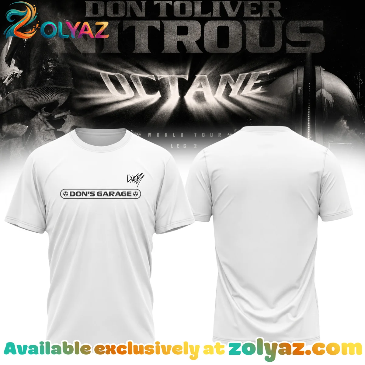 Don Toliver Nitrous Octane World Tour Signature T-Shirt & Hoodie (Style 12)