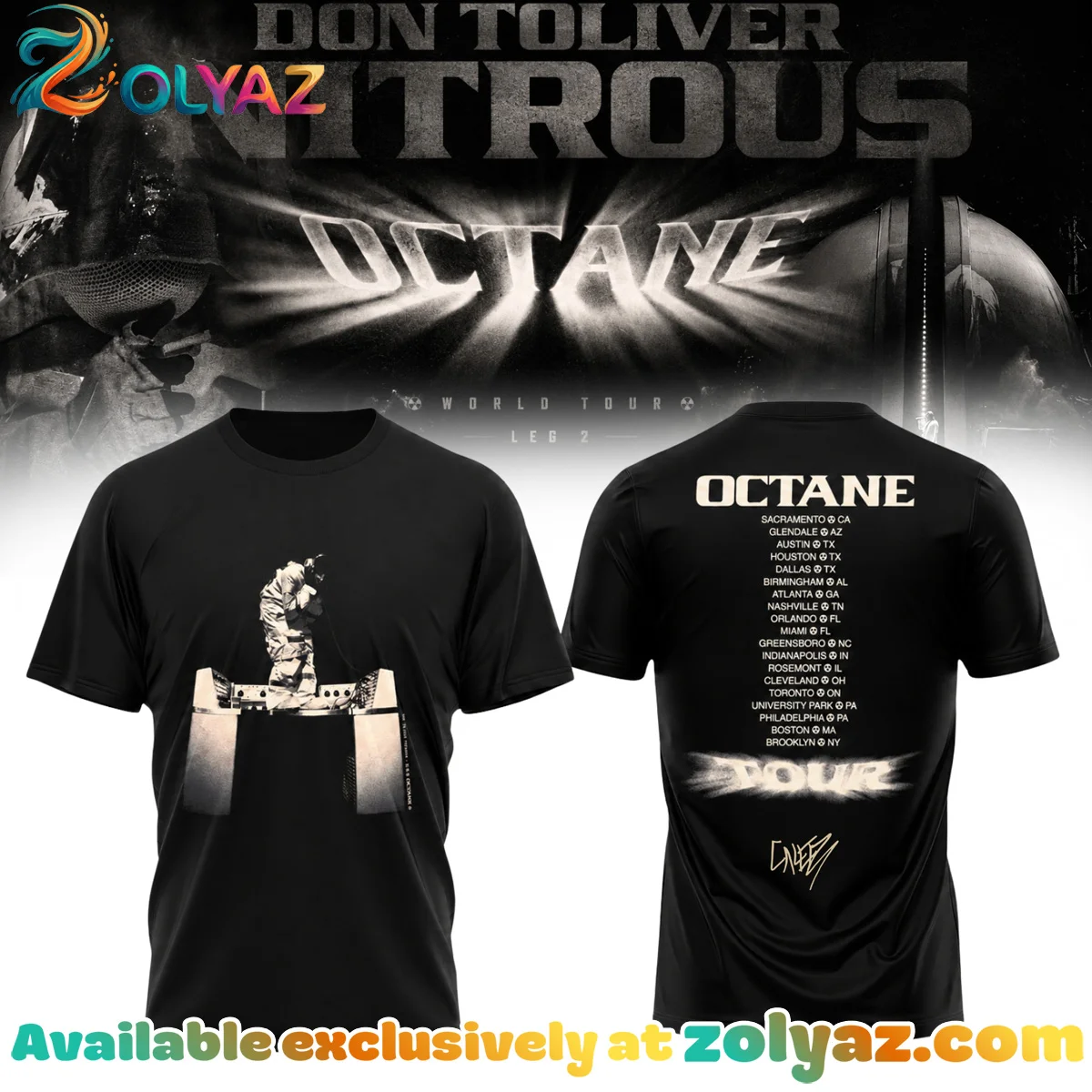 Don Toliver Nitrous Octane World Tour Signature T-Shirt & Hoodie [Drop 14]