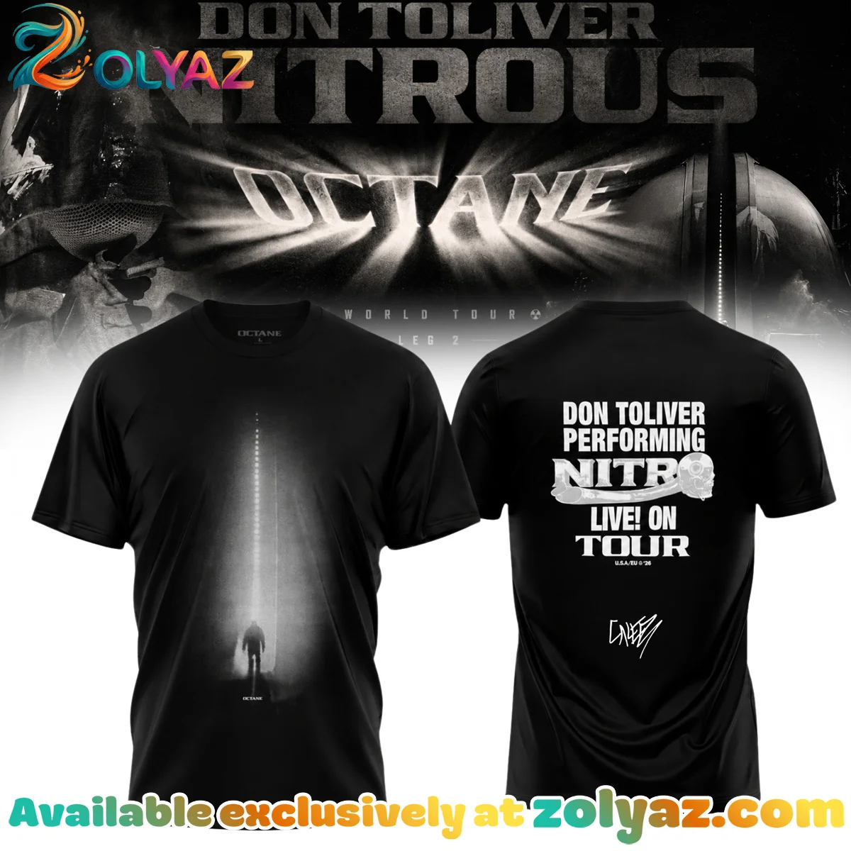 Don Toliver Nitrous Octane World Tour Signature Shirt & Hoodie [Drop 8]