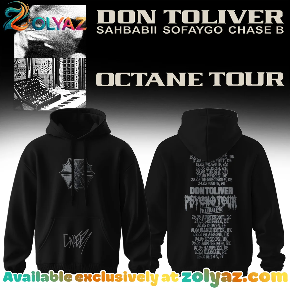 Don Toliver Octane Tour Signature Shirt & Hoodie (Release 3)