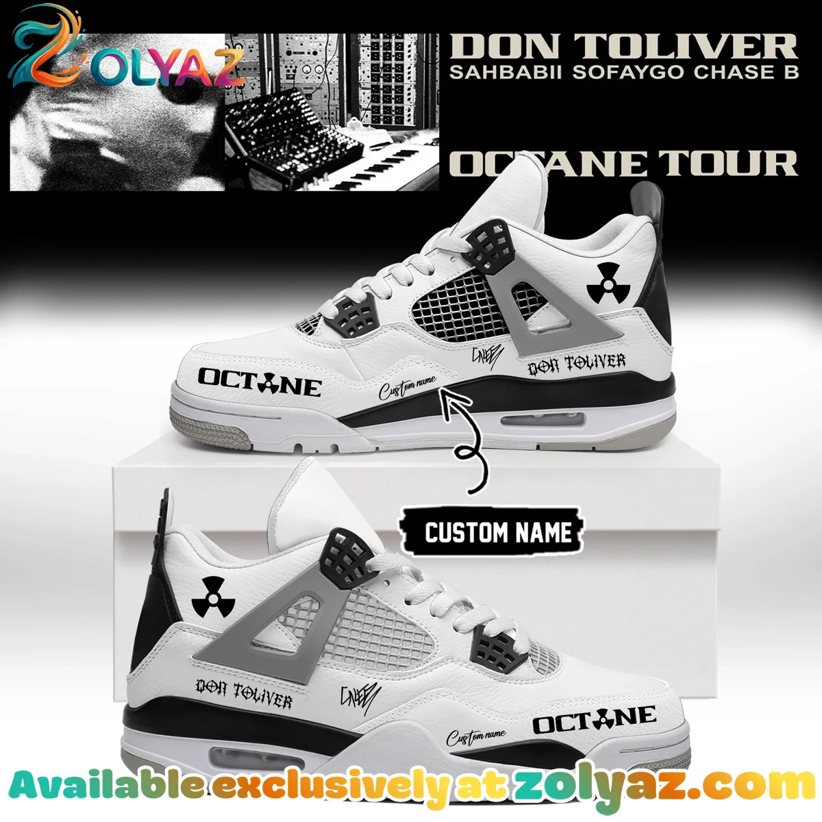 Don Toliver Octane Tour Signed Custom Air Force 1 & Jordan 1 Shoes [Batch 13]