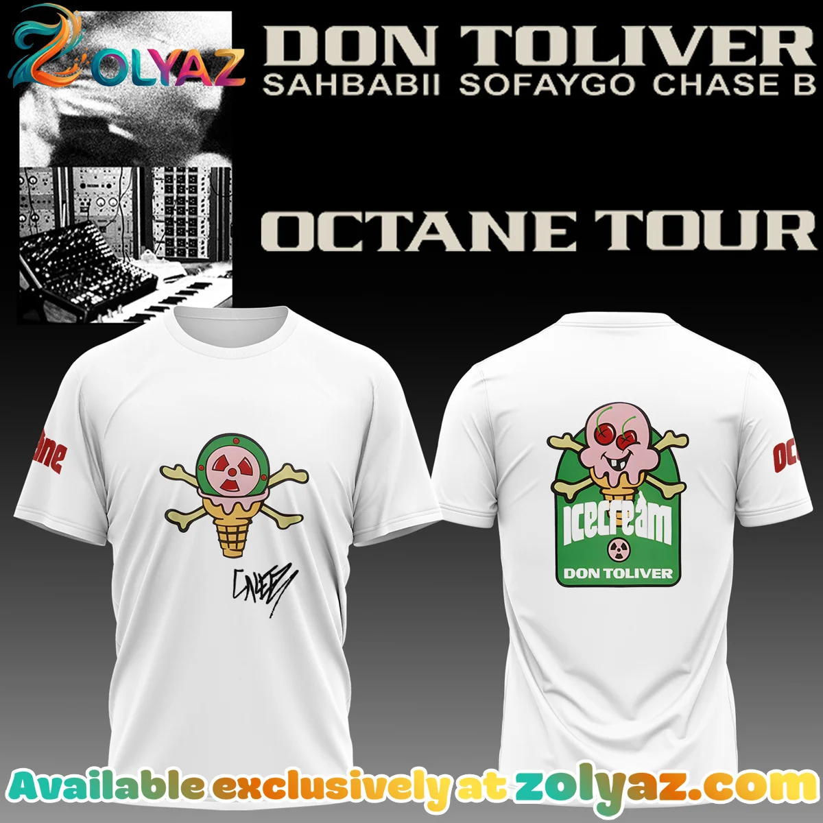 Don Toliver Octane Tour Signed Shirt & Hoodie (Style 16)