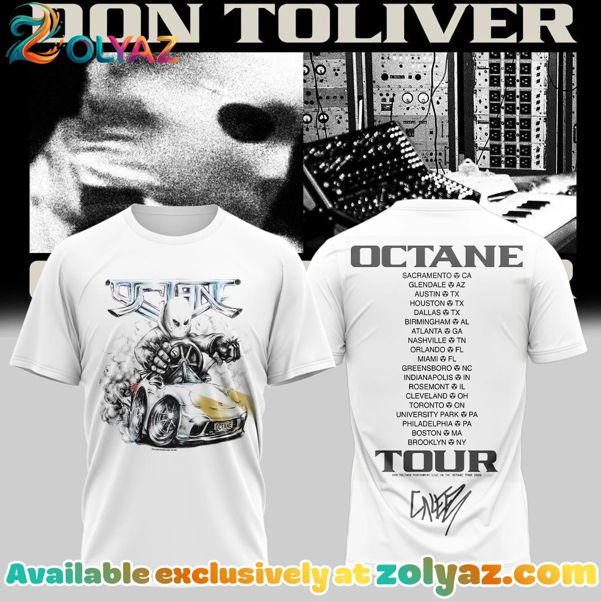 Don Toliver Octane Tour Signed T-Shirt & Hoodie - Variant 24