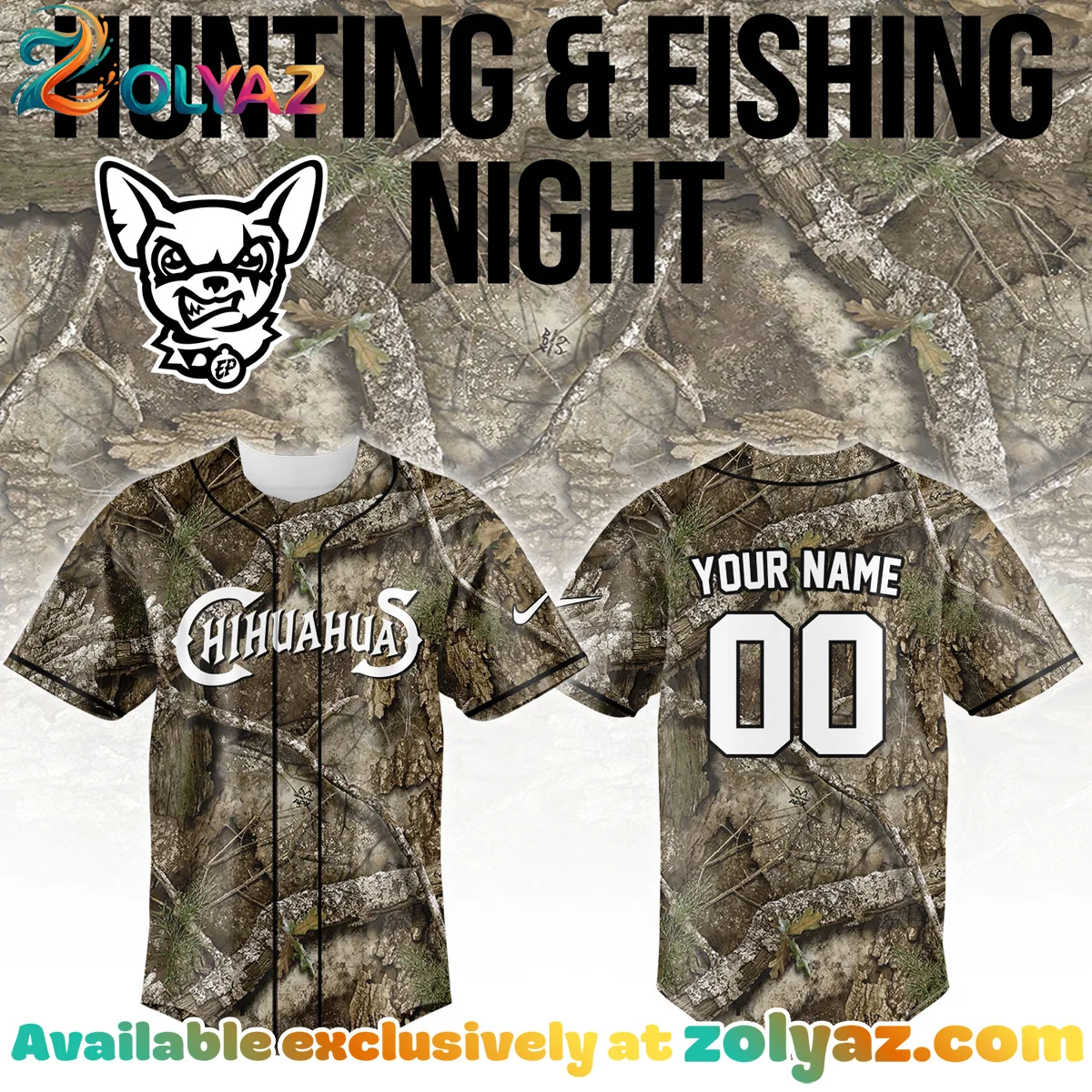 El Paso Chihuahuas Hunting And Fishing Jersey El Paso Chihuahuas Hunting And Fishing Jersey