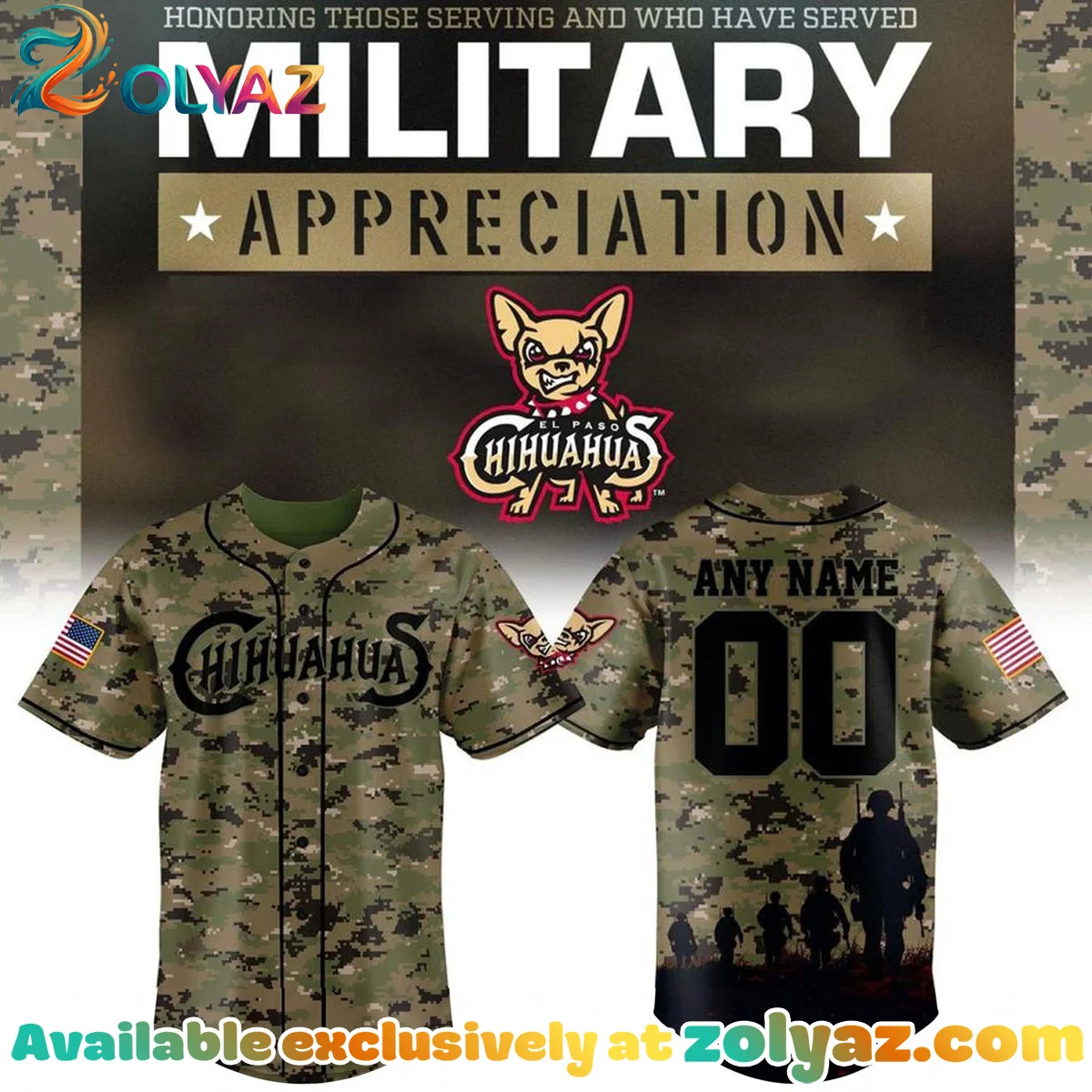 El Paso Chihuahuas Military Always Remember Jersey El Paso Chihuahuas Military Always Remember Jersey