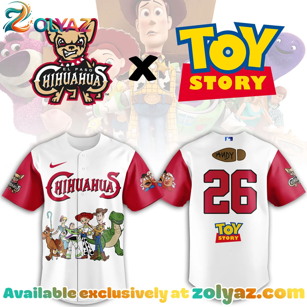 El Paso Chihuahuas Toy Story Jersey El Paso Chihuahuas Toy Story Jersey