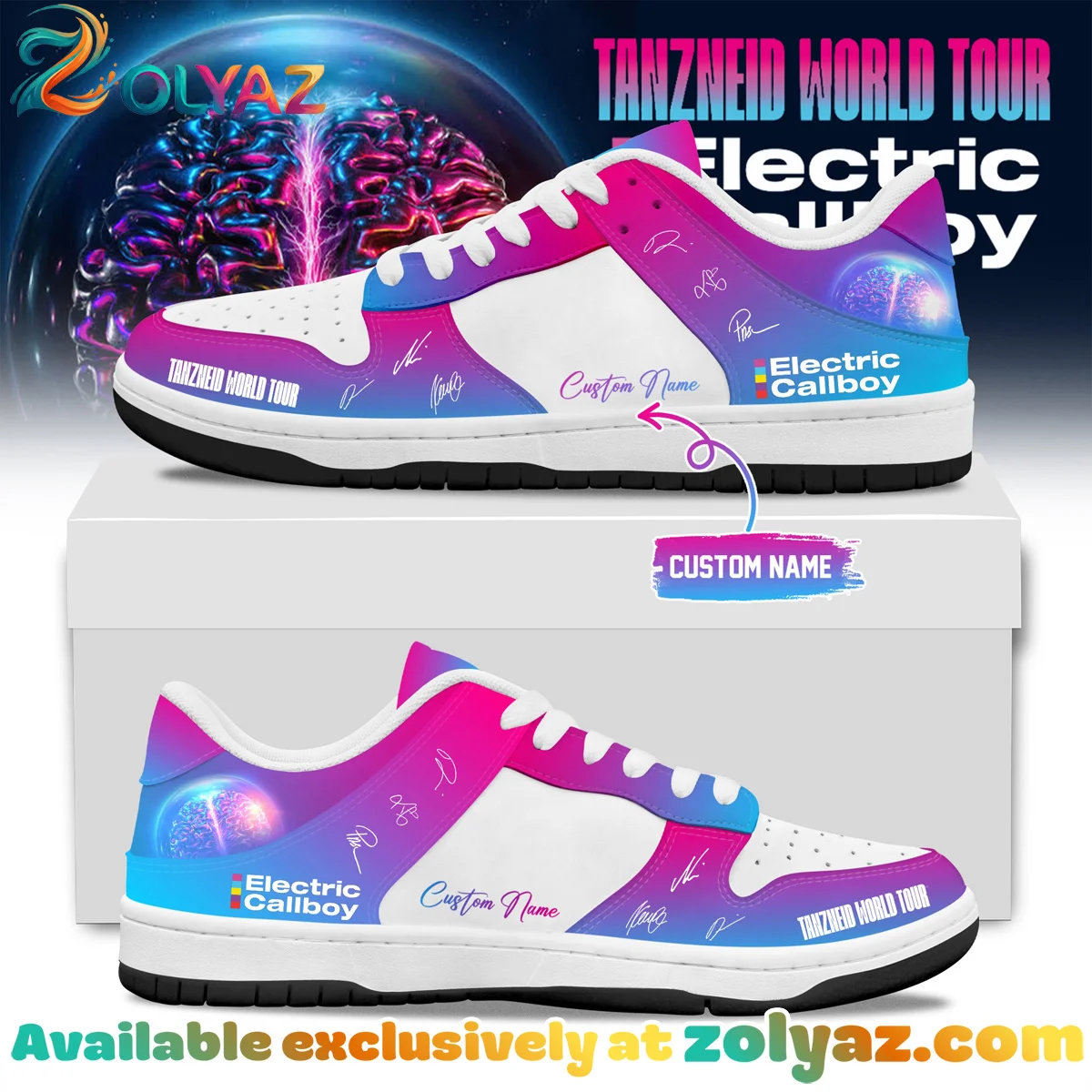 Electric Callboy Tanzneid World Tour Signature Custom Air Force 1 & Jordan 1 Shoes (Release 7)