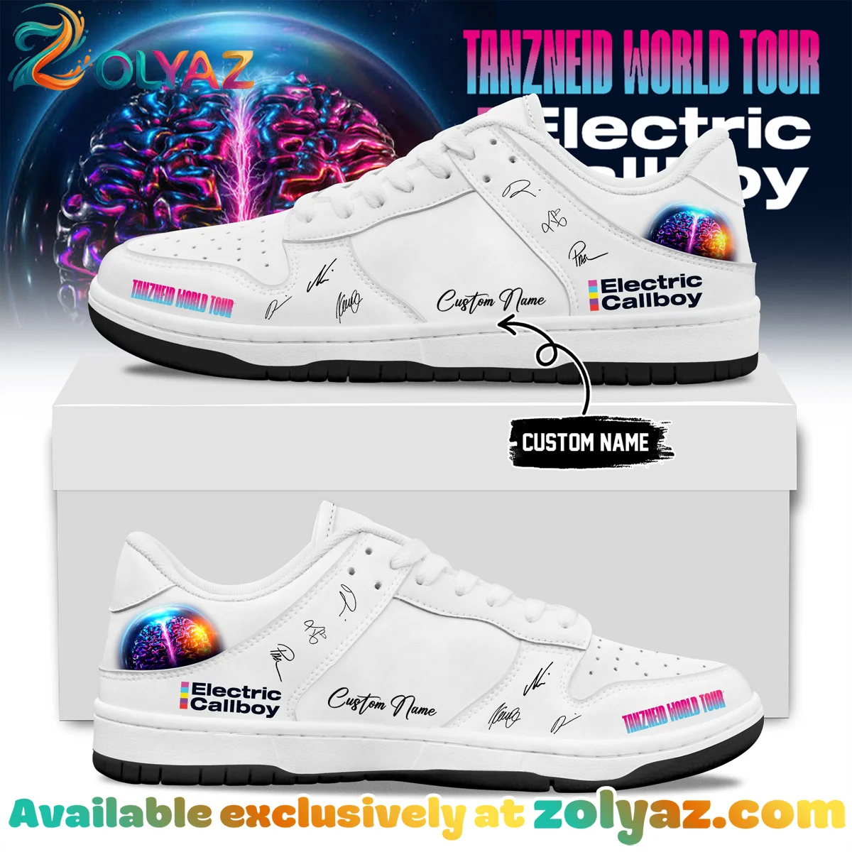 Electric Callboy Tanzneid World Tour Signature Custom Air Force 1 & Jordan 1 Shoes - Series 12