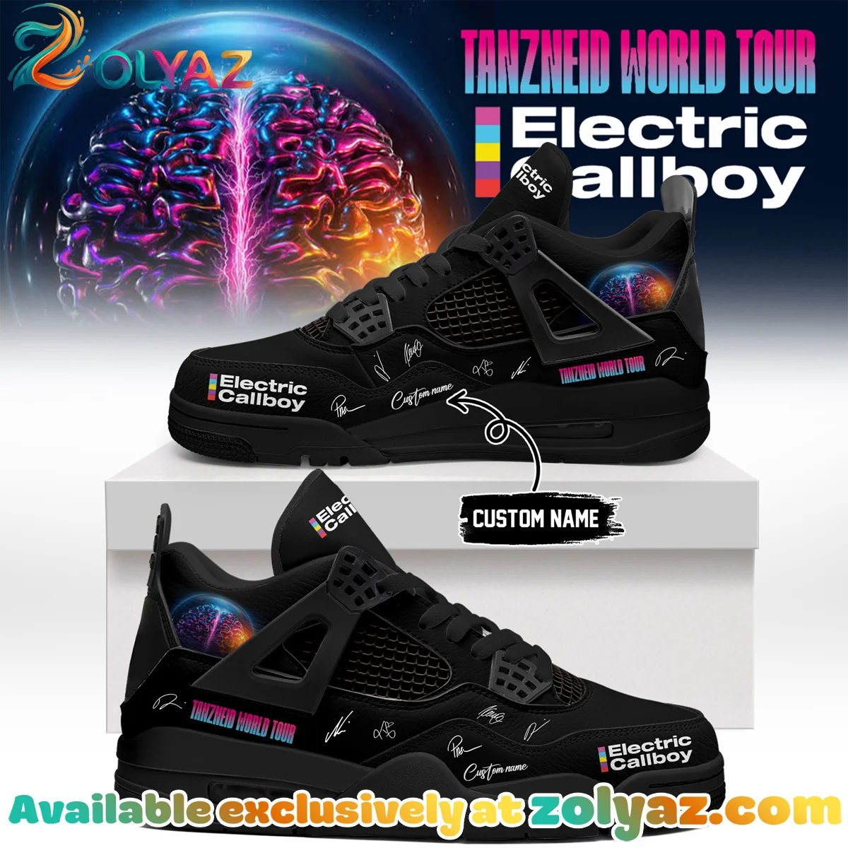 Electric Callboy Tanzneid World Tour Signature Custom Air Force 1 & Jordan 1 Shoes [Batch 13]