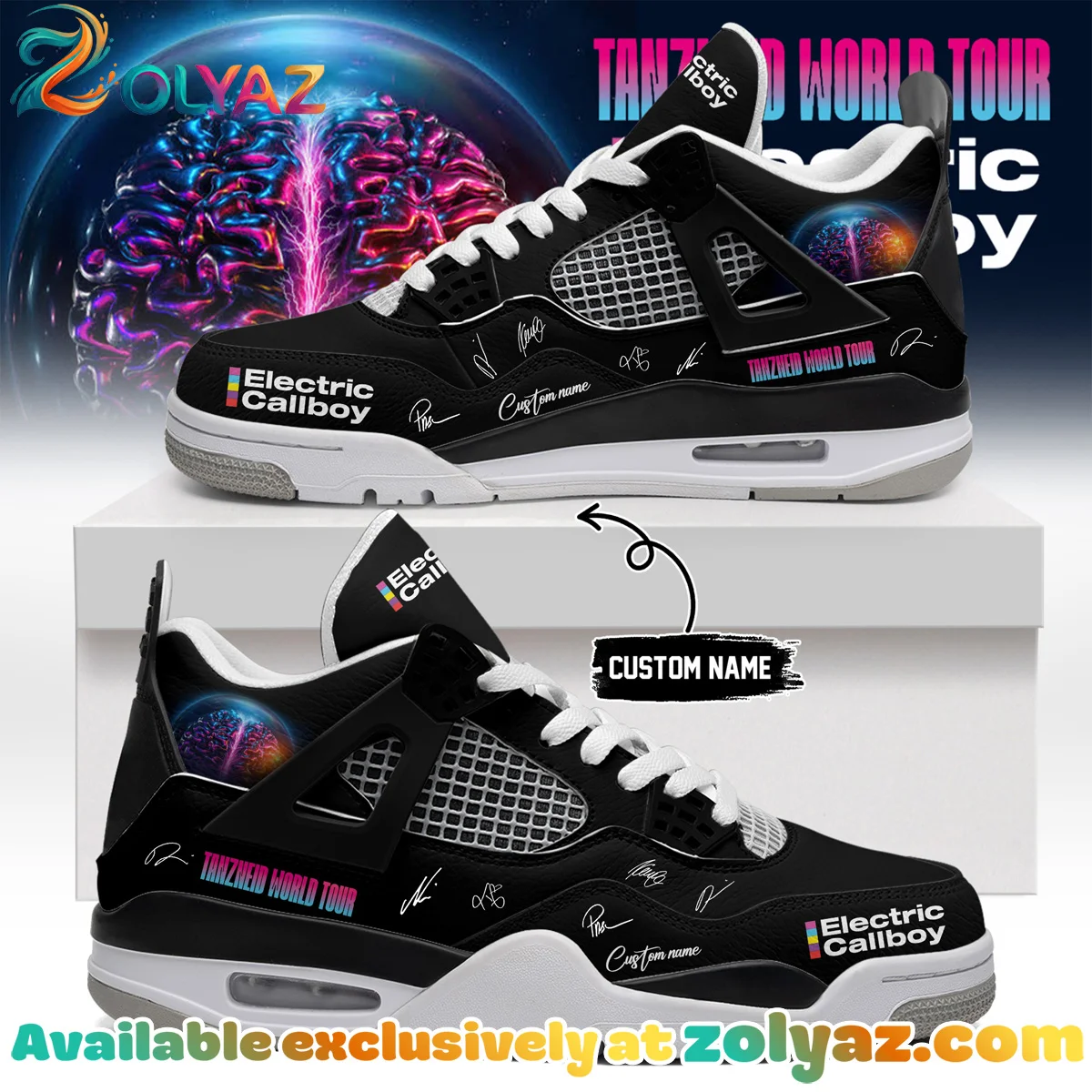 Electric Callboy Tanzneid World Tour Signature Custom Air Force 1 & Jordan 1 Shoes [Batch 14]