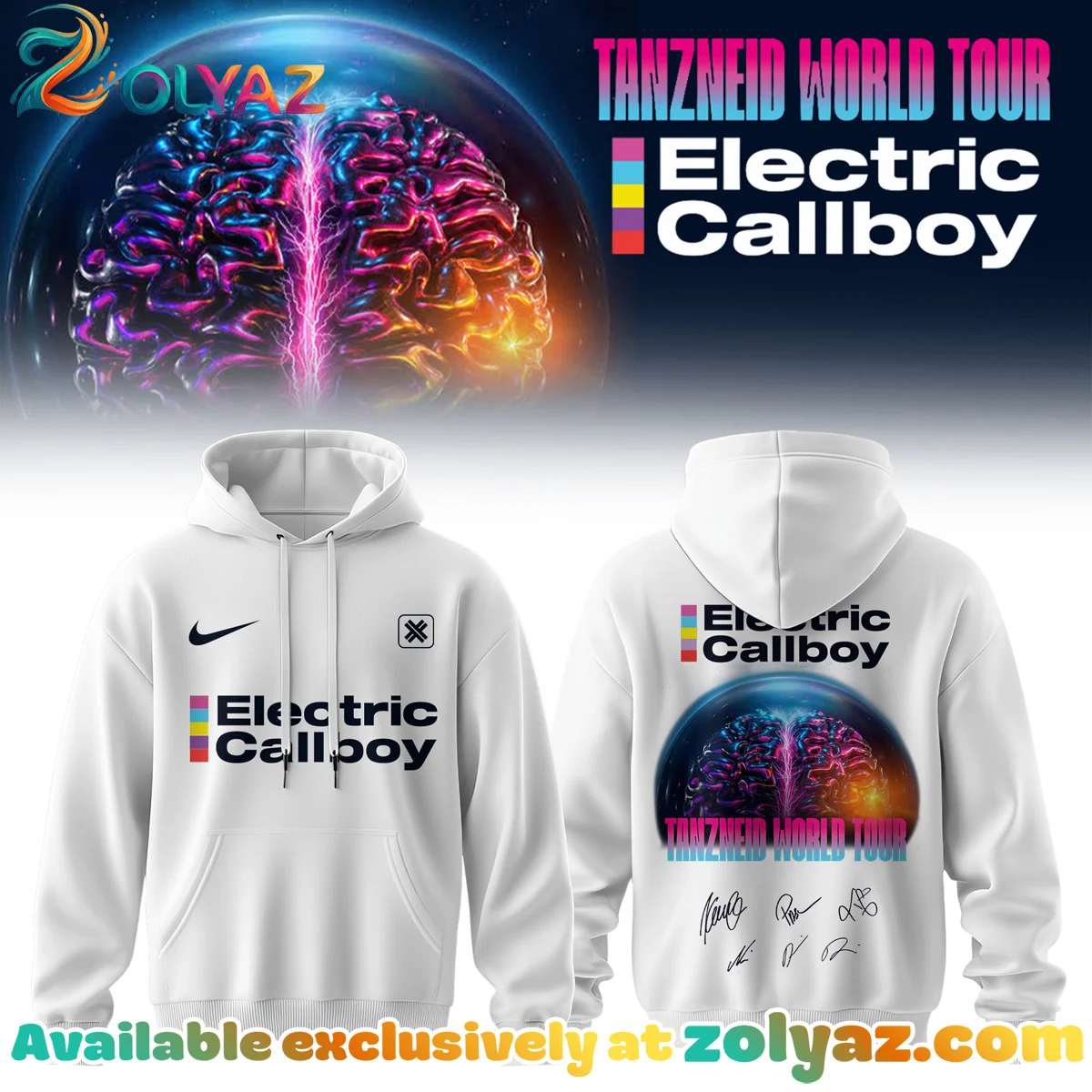 Electric Callboy Tanzneid World Tour Signed Shirt & Hoodie (Style 13)