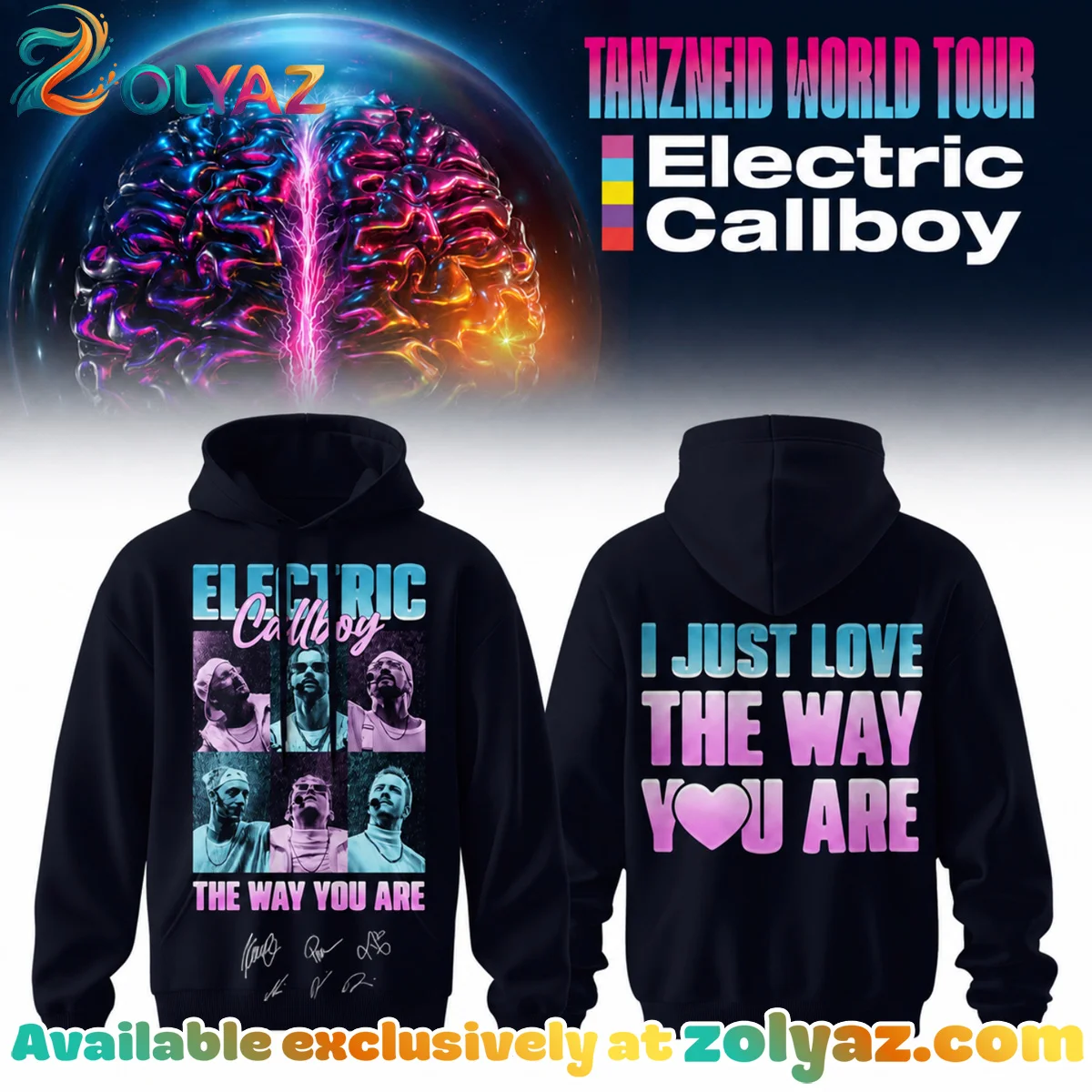 Electric Callboy Tanzneid World Tour Signed T-Shirt & Hoodie - Variant 12